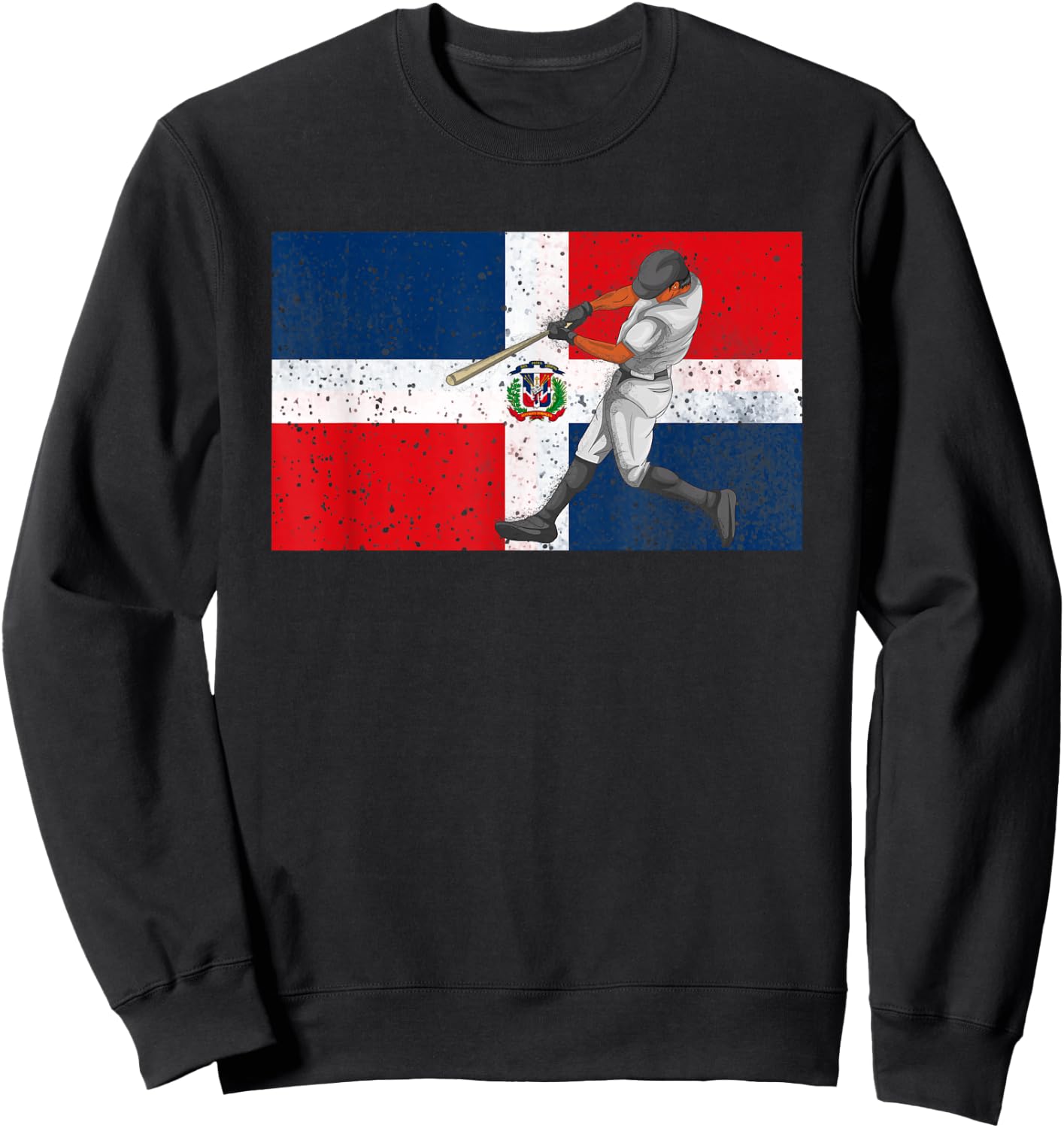 Dominican Republic Baseball Dominicana Sweatshirt - Sweatshirt | Black