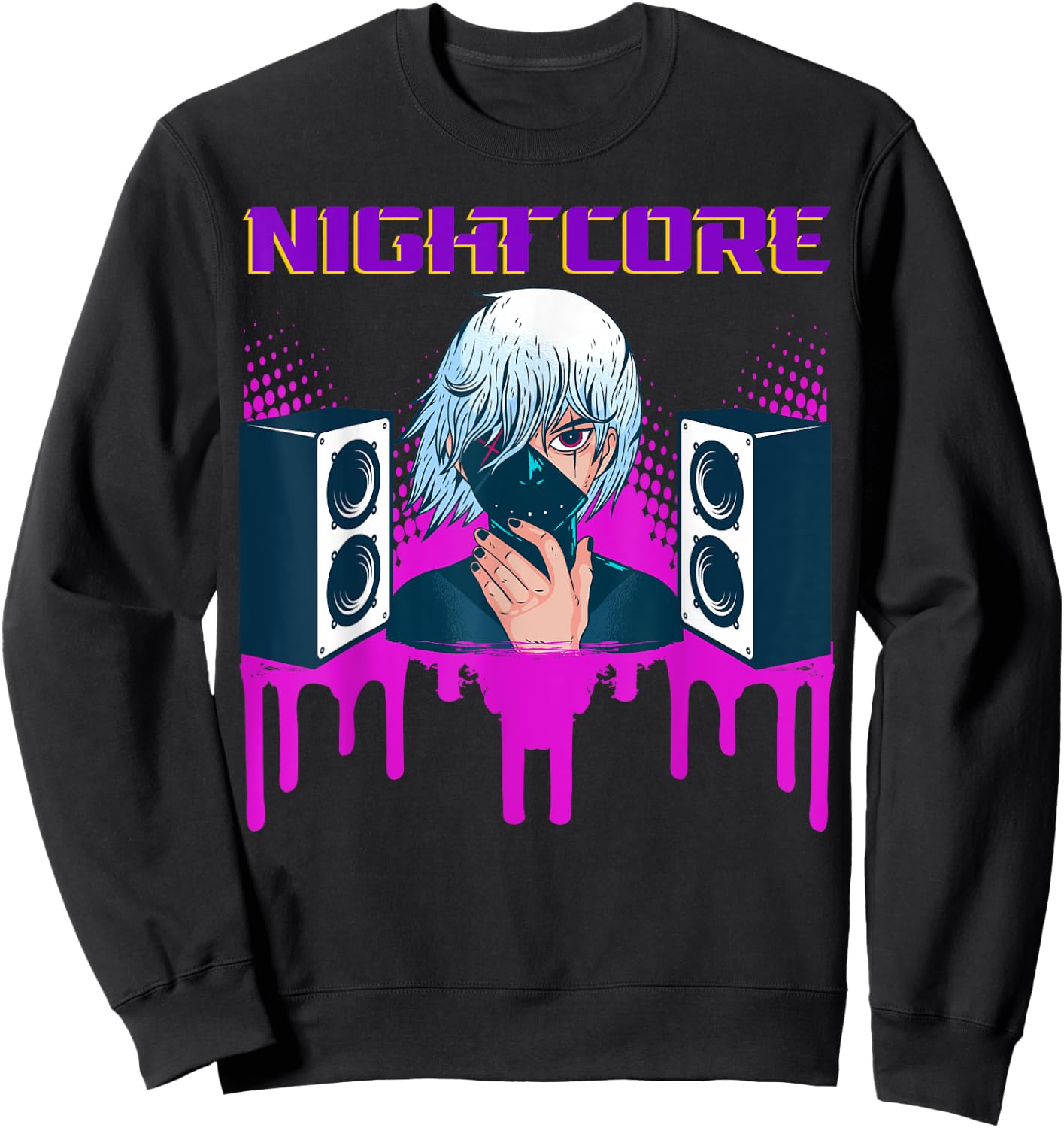 Manga nightcore music and Japanese equals love anime Sweatshirt - Sweatshirt | Black