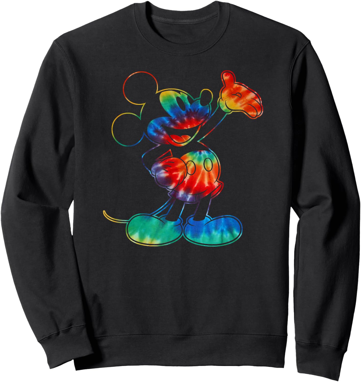 Disney - Tie Dye Mickey Mouse Sweatshirt - Sweatshirt | Black