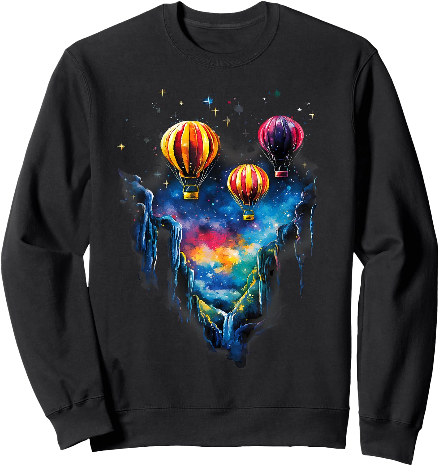 Hot Air Balloon Ride Festival Hot Air Ballooning Sweatshirt - Sweatshirt | Black