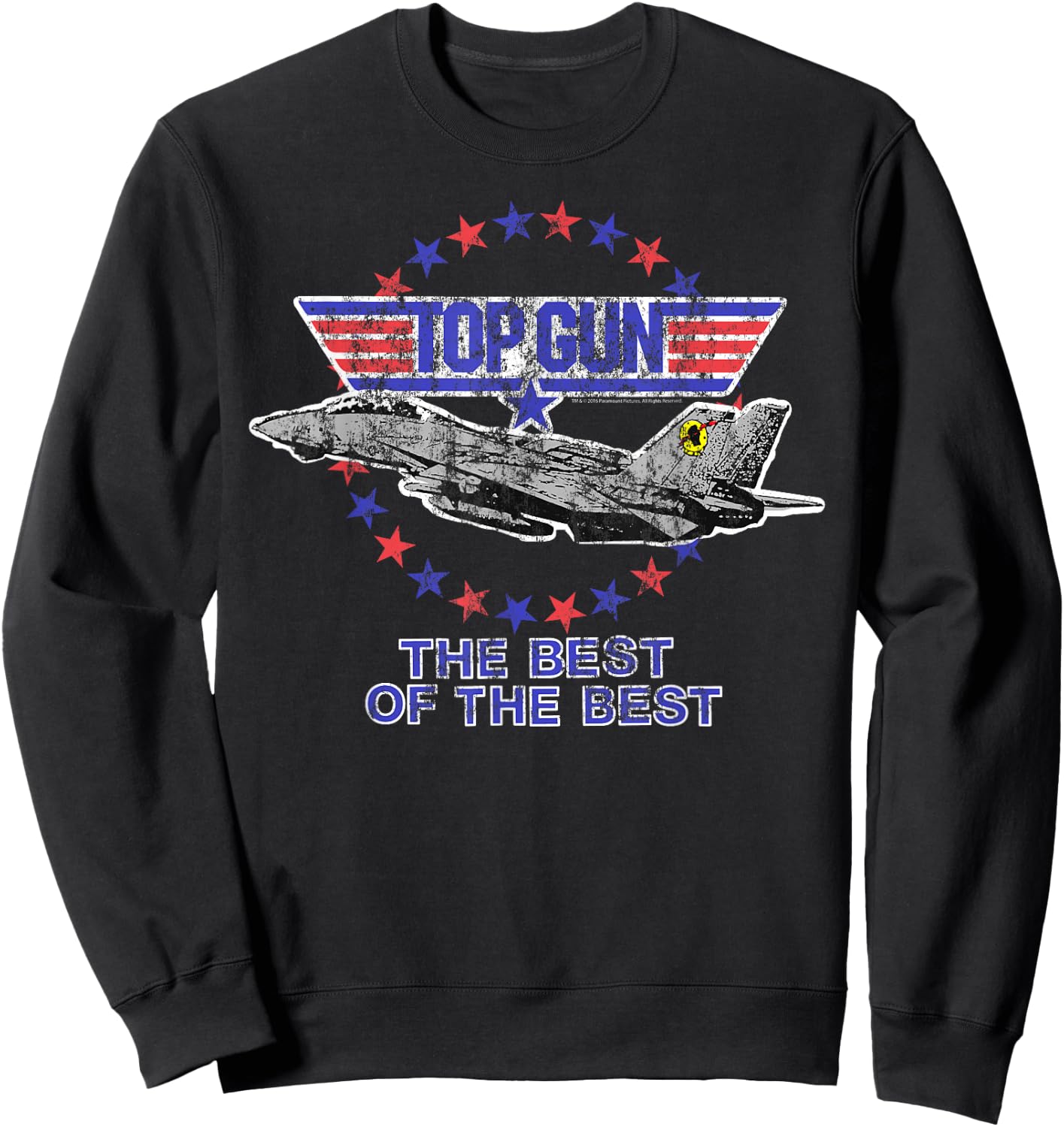 Top Gun The Best of The Best Jet with Logo Action Movie Sweatshirt - Sweatshirt | Black