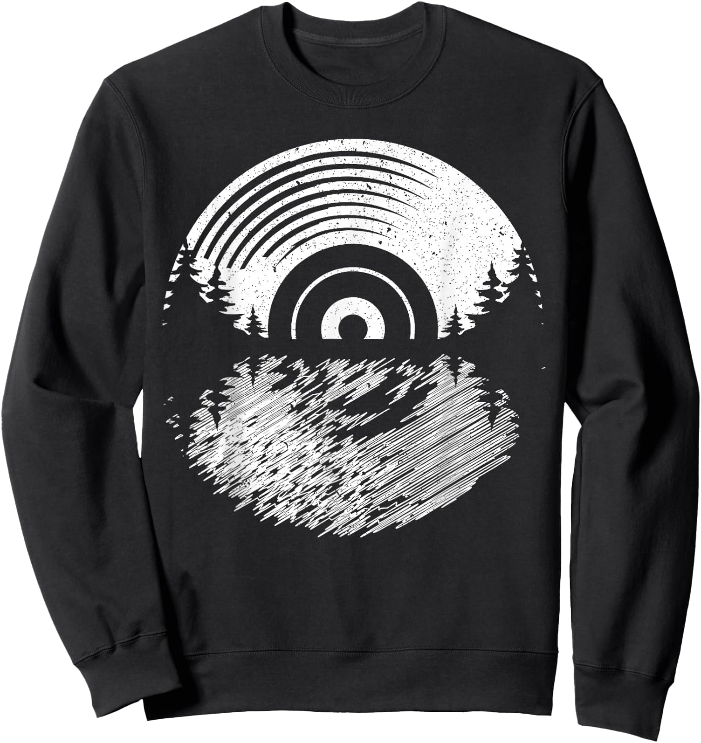 Vinyl Record Album Classic Music Player Lover Audiophile Sweatshirt - Sweatshirt | Black