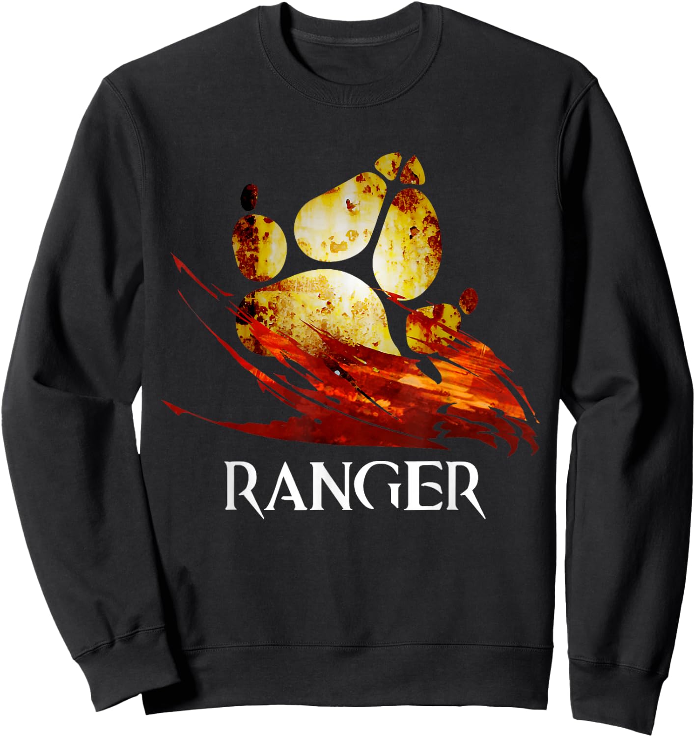 Ranger profession Fantasy medieval Wars MMORPG gamer Sweatshirt - Sweatshirt | Black