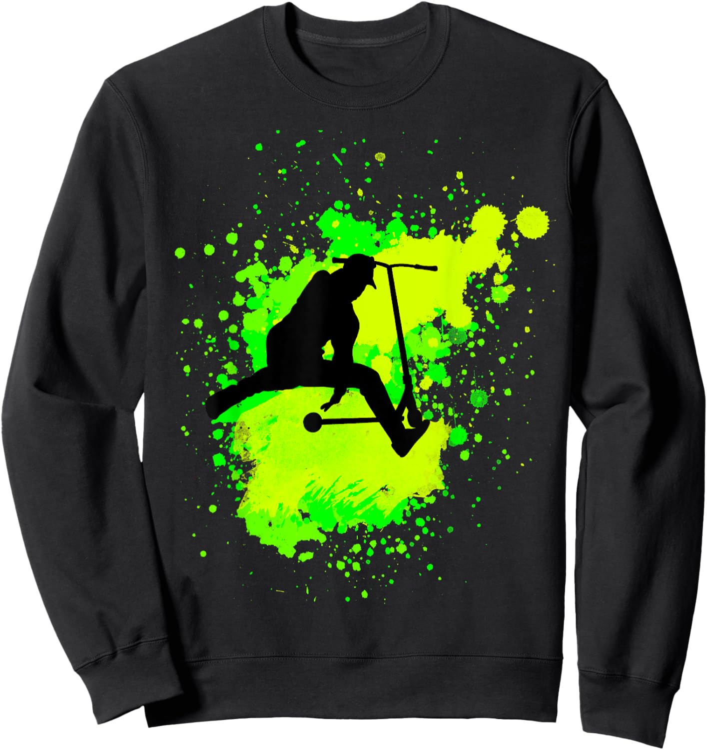 Crazy Scooter Stunt Tricks for Scooters Lovers Sweatshirt - Sweatshirt | Black