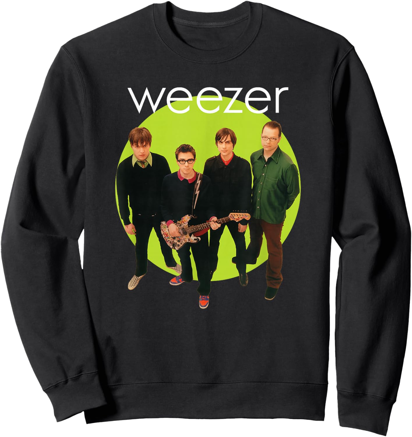 Weezer - Green Album Circle Small Sweatshirt - Sweatshirt | Black