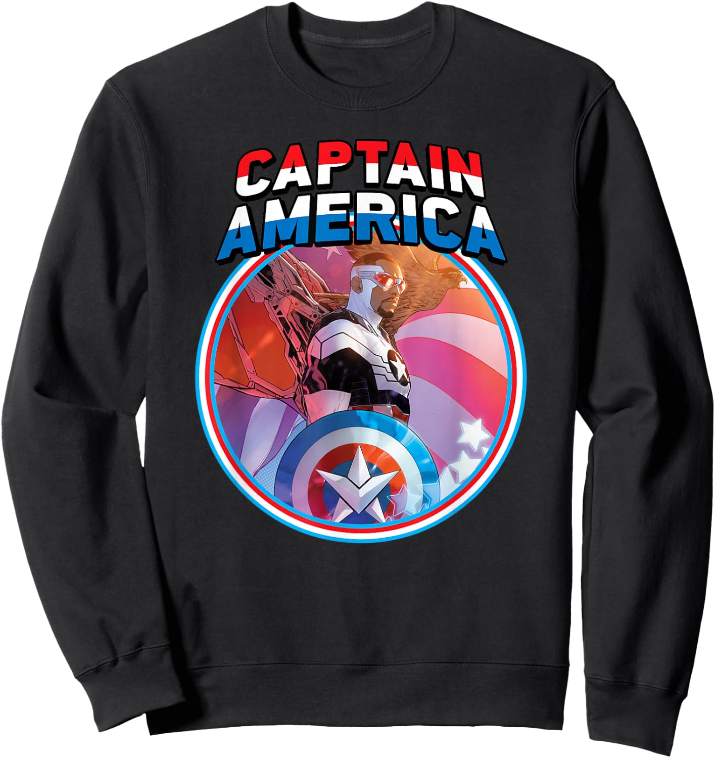 Marvel Captain America Symbol of Truth Sam Wilson Sweatshirt - Sweatshirt | Black