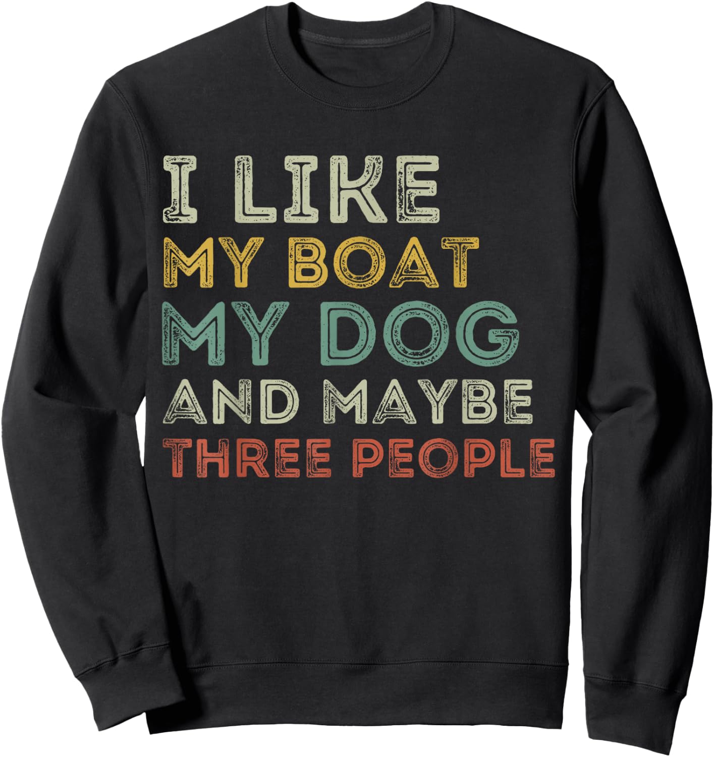 Funny Boating Gifts Women Boaters Boat Owner Sweatshirt - Sweatshirt | Black