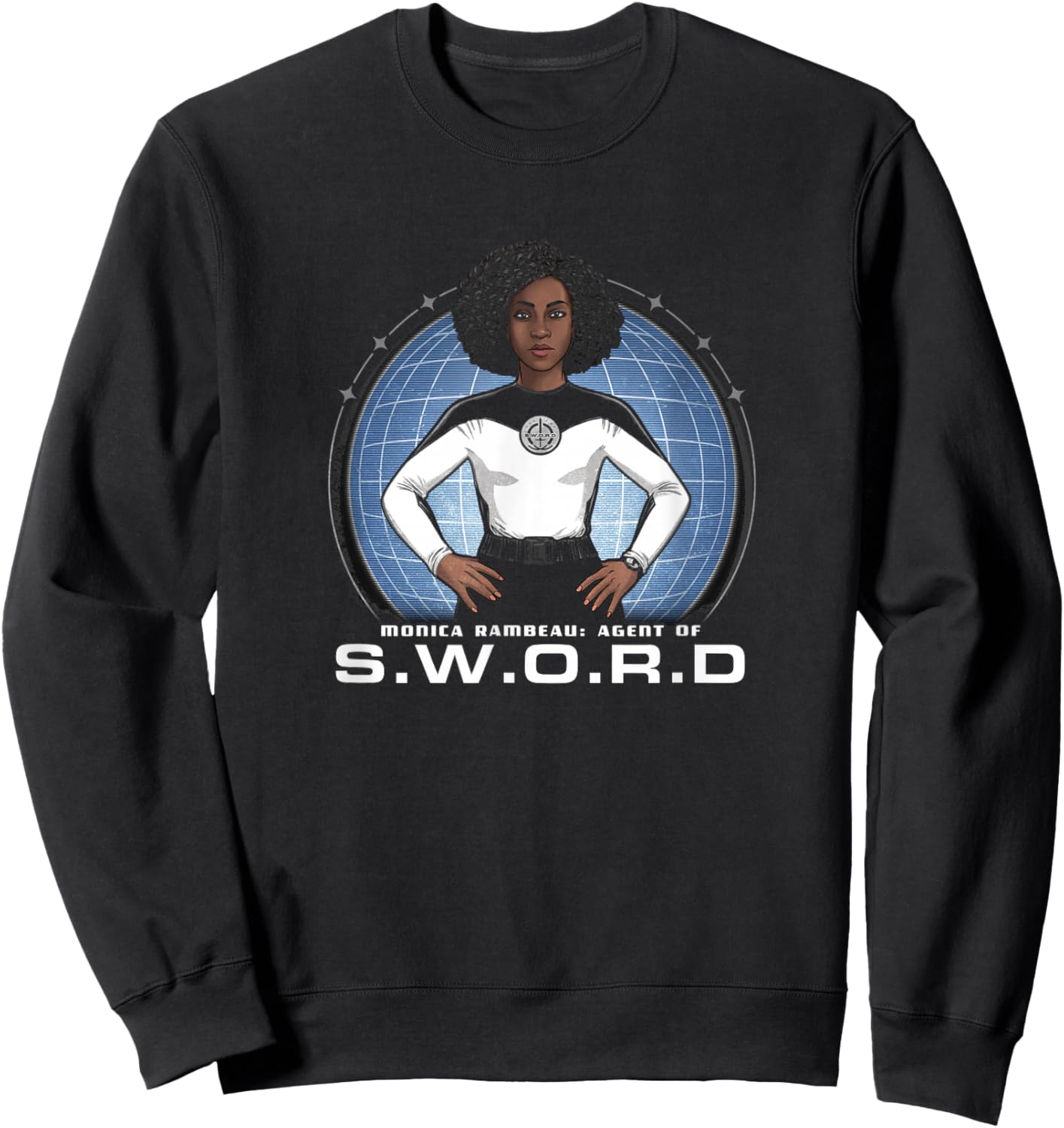 Marvel WandaVision Monica Rambeau Hero Shot Sweatshirt - Sweatshirt | Black