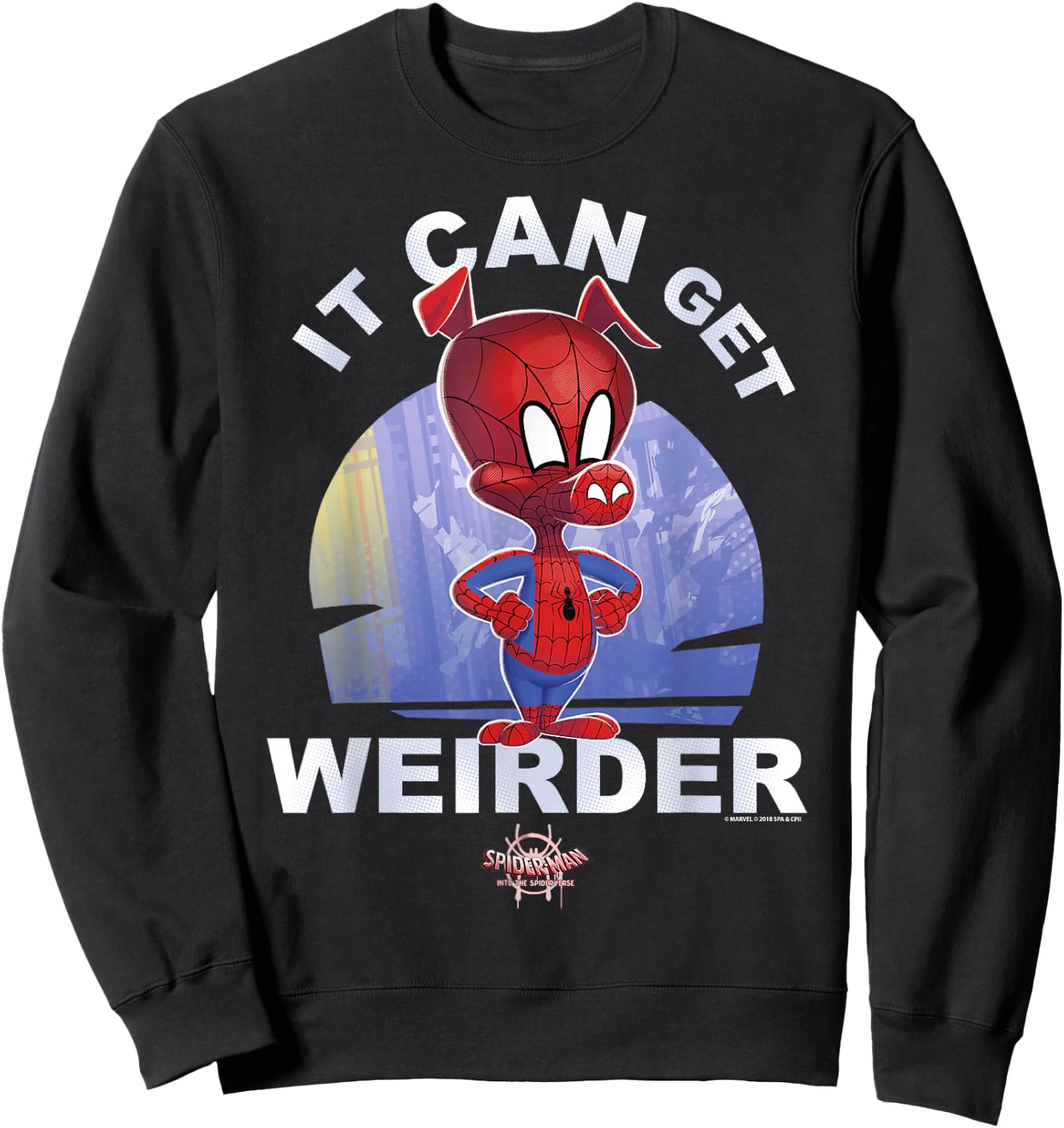 Marvel Spider-Man Spiderverse Spider-Ham Graphic Sweatshirt - Sweatshirt | Black