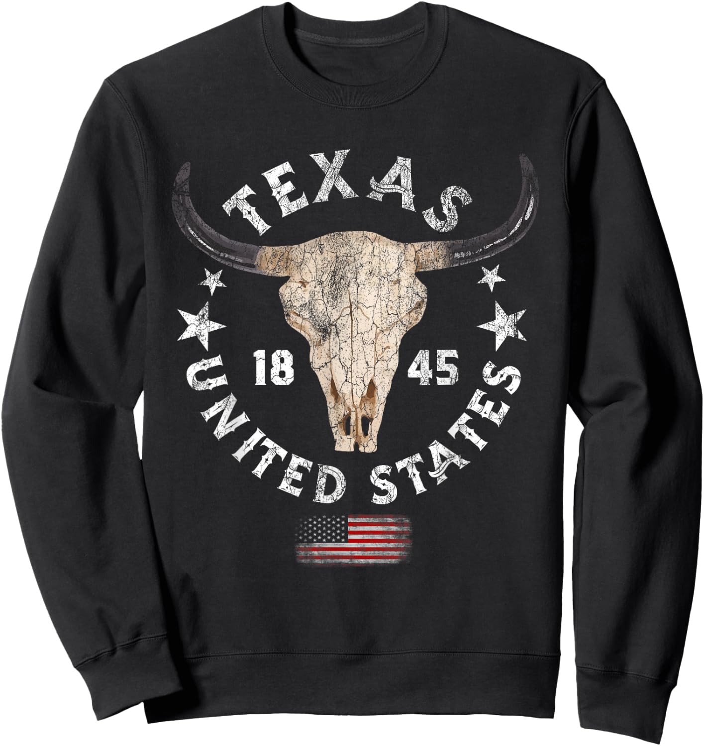 Texas - USA - Pride Since 1845 Texas Fan Sweatshirt - Sweatshirt | Black