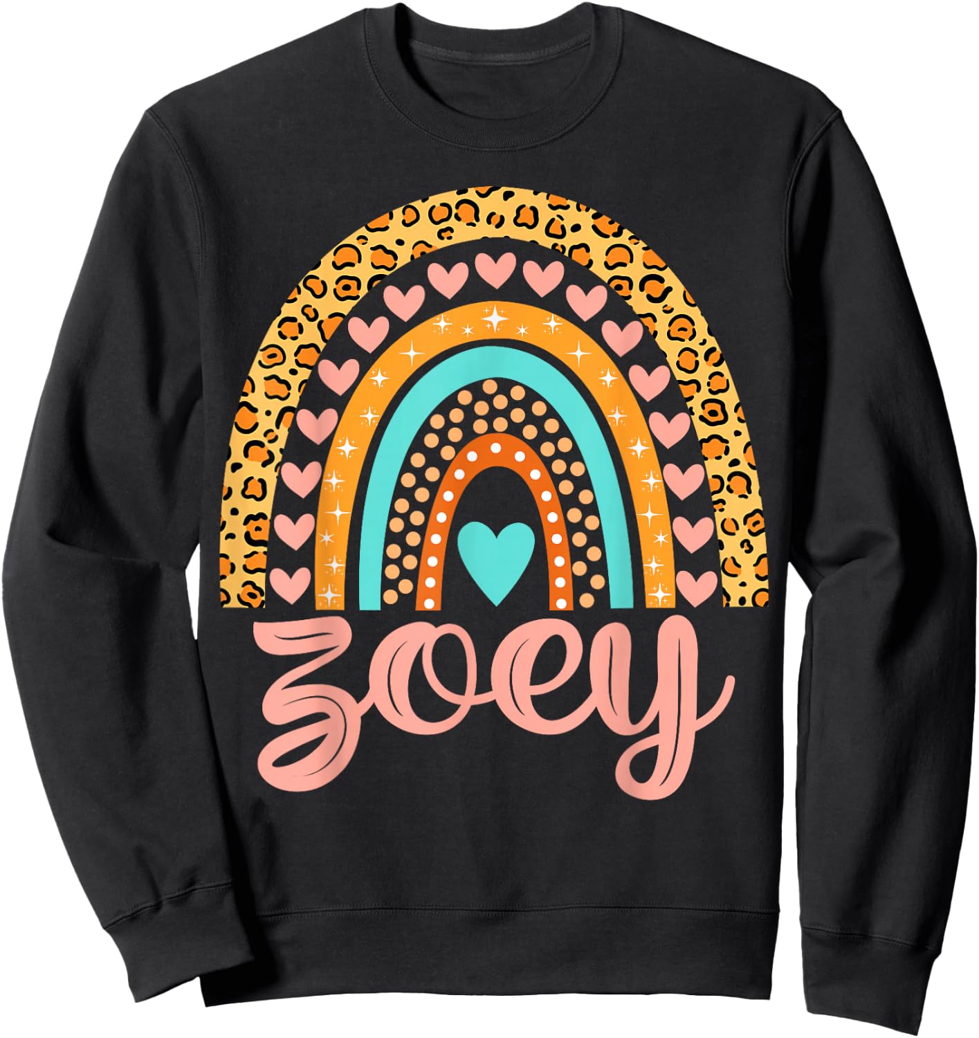 Zoey Zoey Name Birthday Shirt Gift Sweatshirt - Sweatshirt | Black