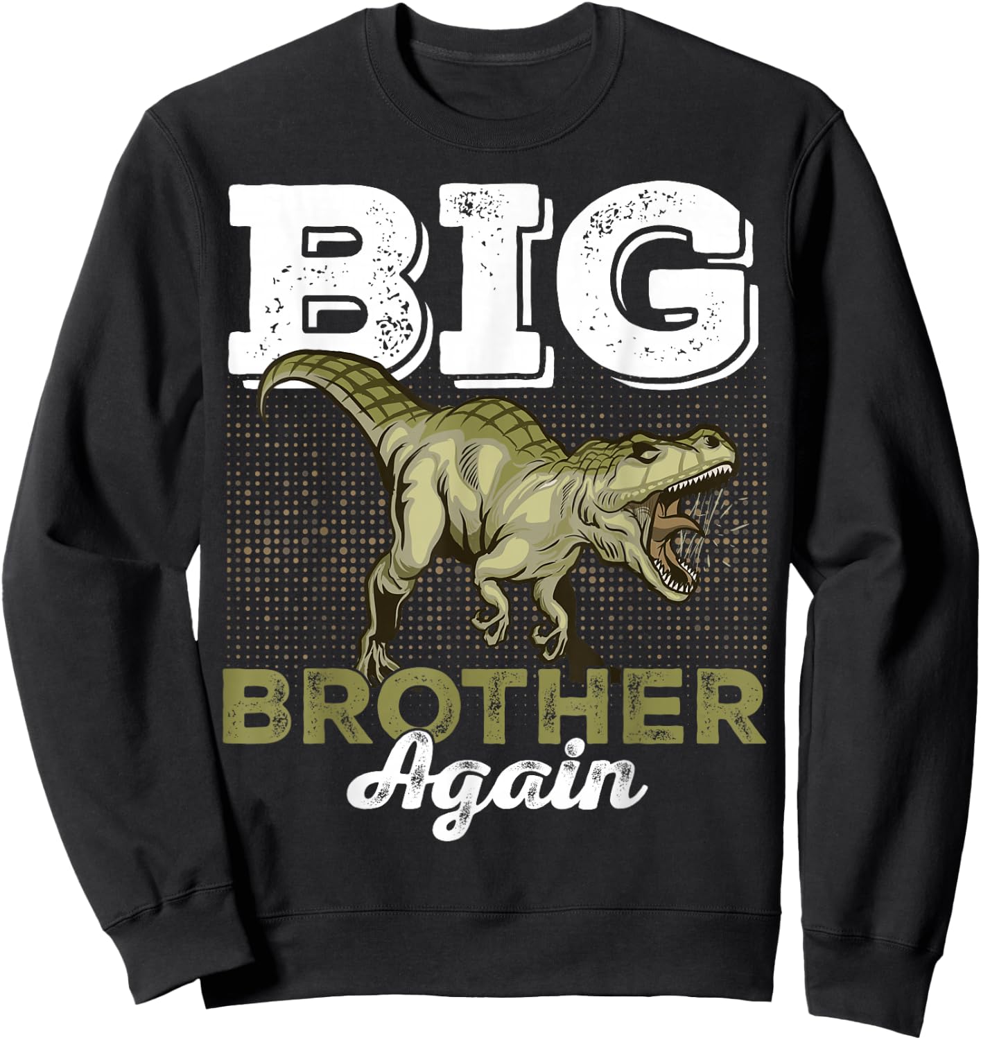 Bigs Brothers Again Dinosaurs for Boy Sweatshirt - Sweatshirt | Black