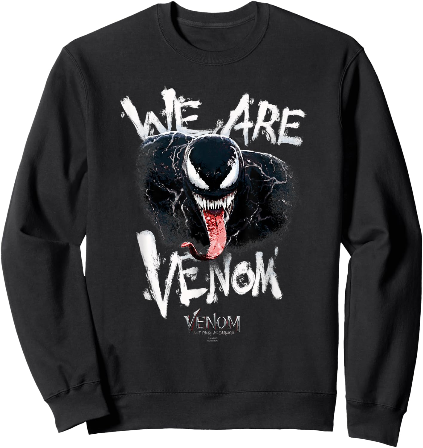 Marvel Venom: Let There Be Carnage We are Venom Close Up Small Sweatshirt - Sweatshirt | Black