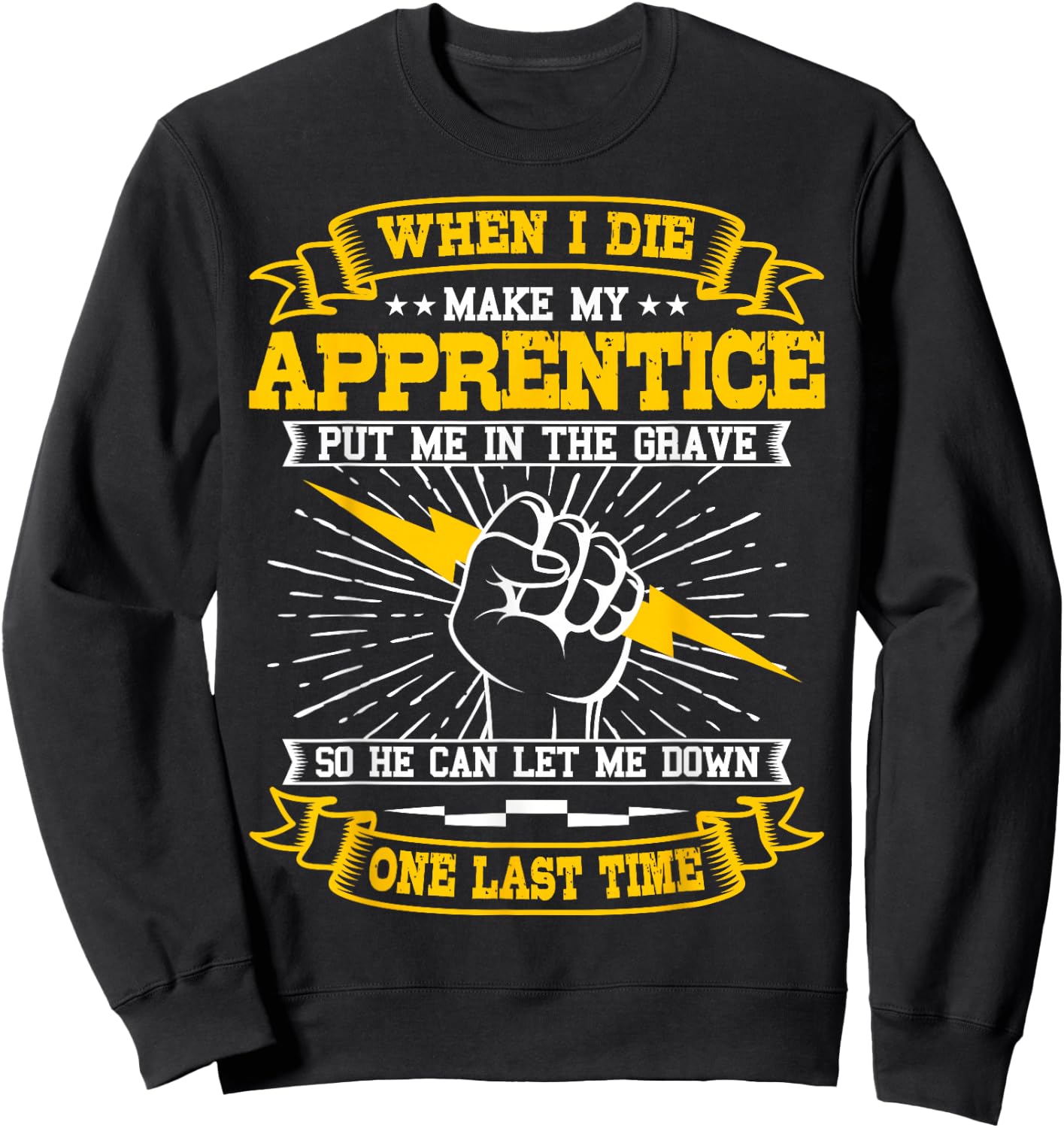 Electrician Lineman Electricity Wiring Electrical Engineer Small Sweatshirt - Sweatshirt | Black