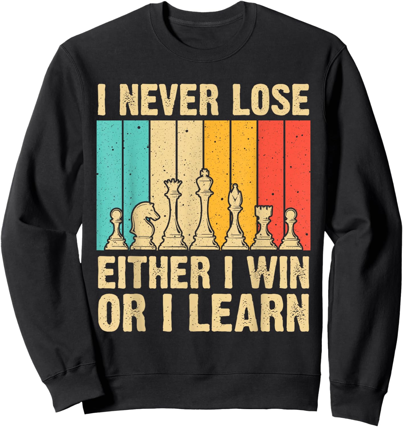 Cool Chess Lover Art Women Kid Novelty Chess Player Sweatshirt - Sweatshirt | Black