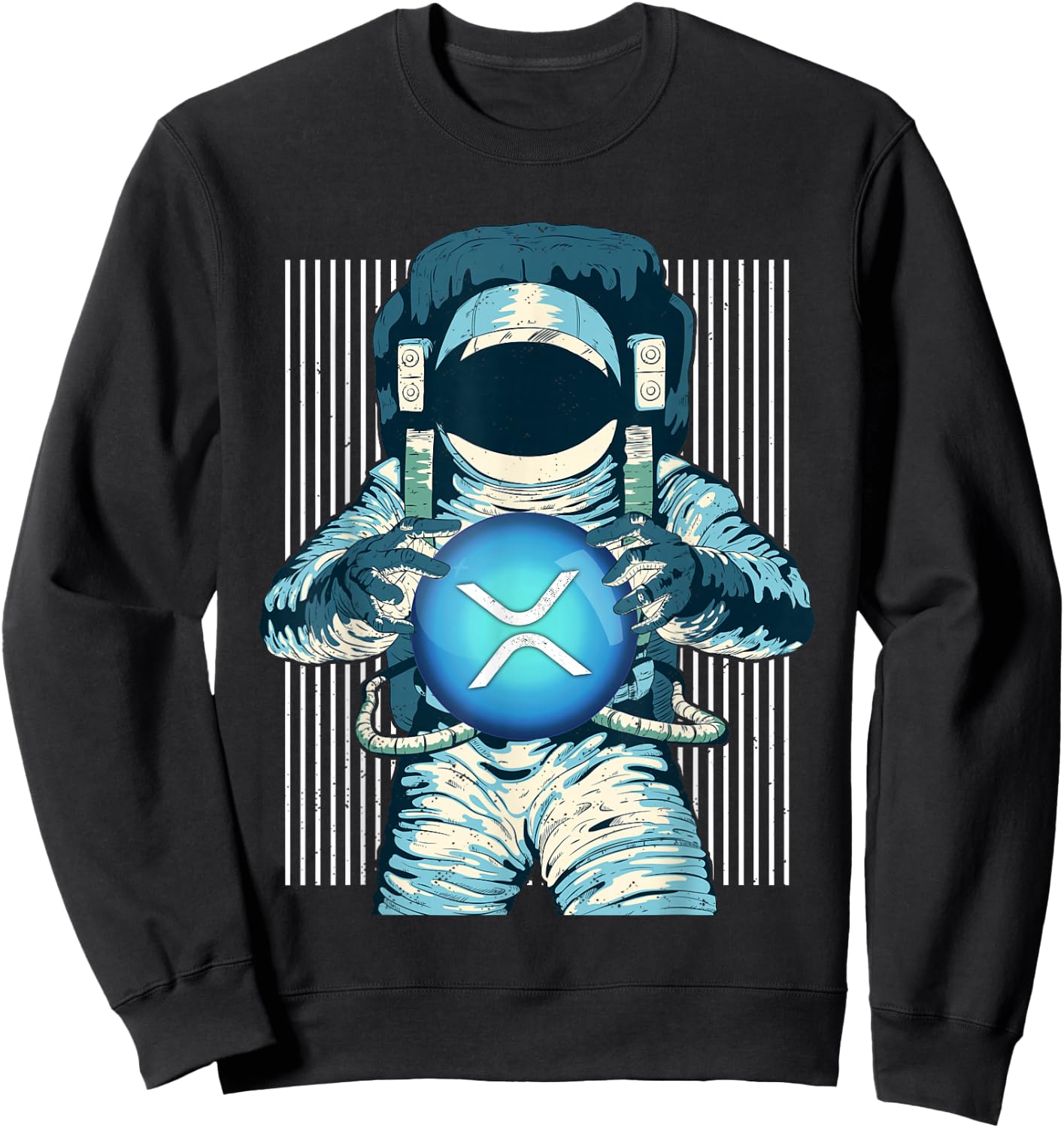 XRP Crypto Gift Cryptocurrency Blockchain Community Sweatshirt - Sweatshirt | Black