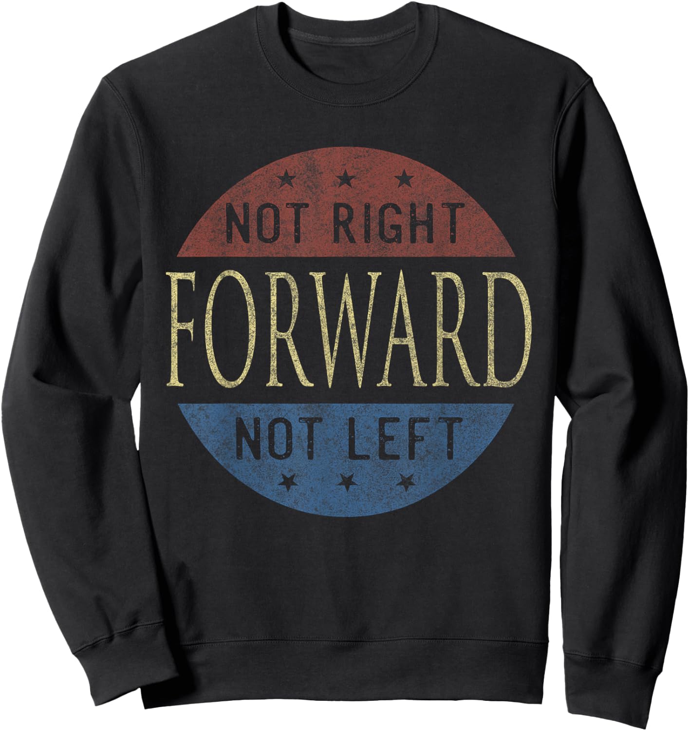Andrew Yang 2020 Not Left Not Right Forward Sweatshirt - Sweatshirt | Black