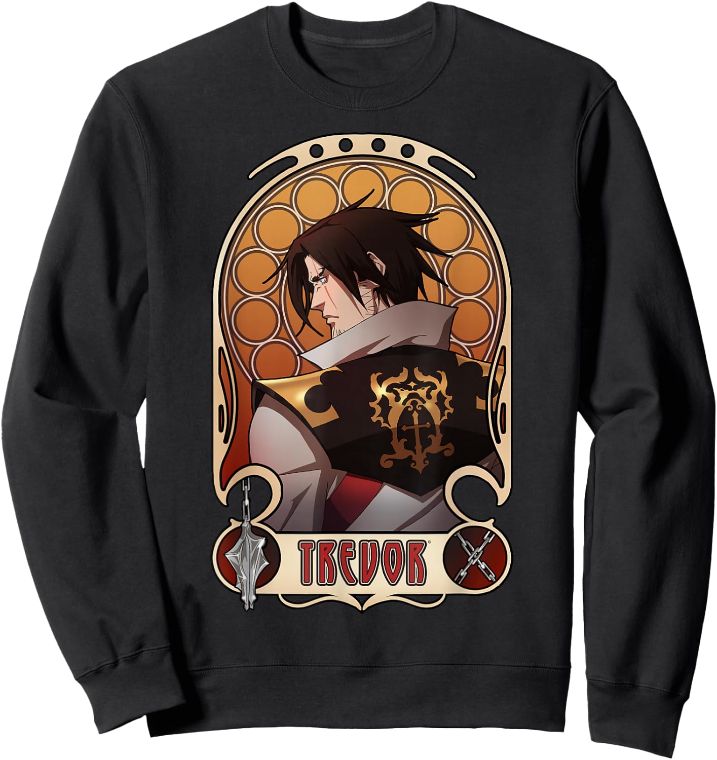 Netflix Castlevania Trevor Belmont Portrait Sweatshirt - Sweatshirt | Black