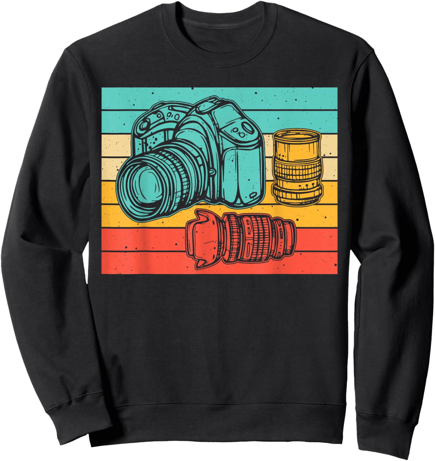Vintage Camera Art Photographer Photography Lover Men Women Sweatshirt - Sweatshirt | Black