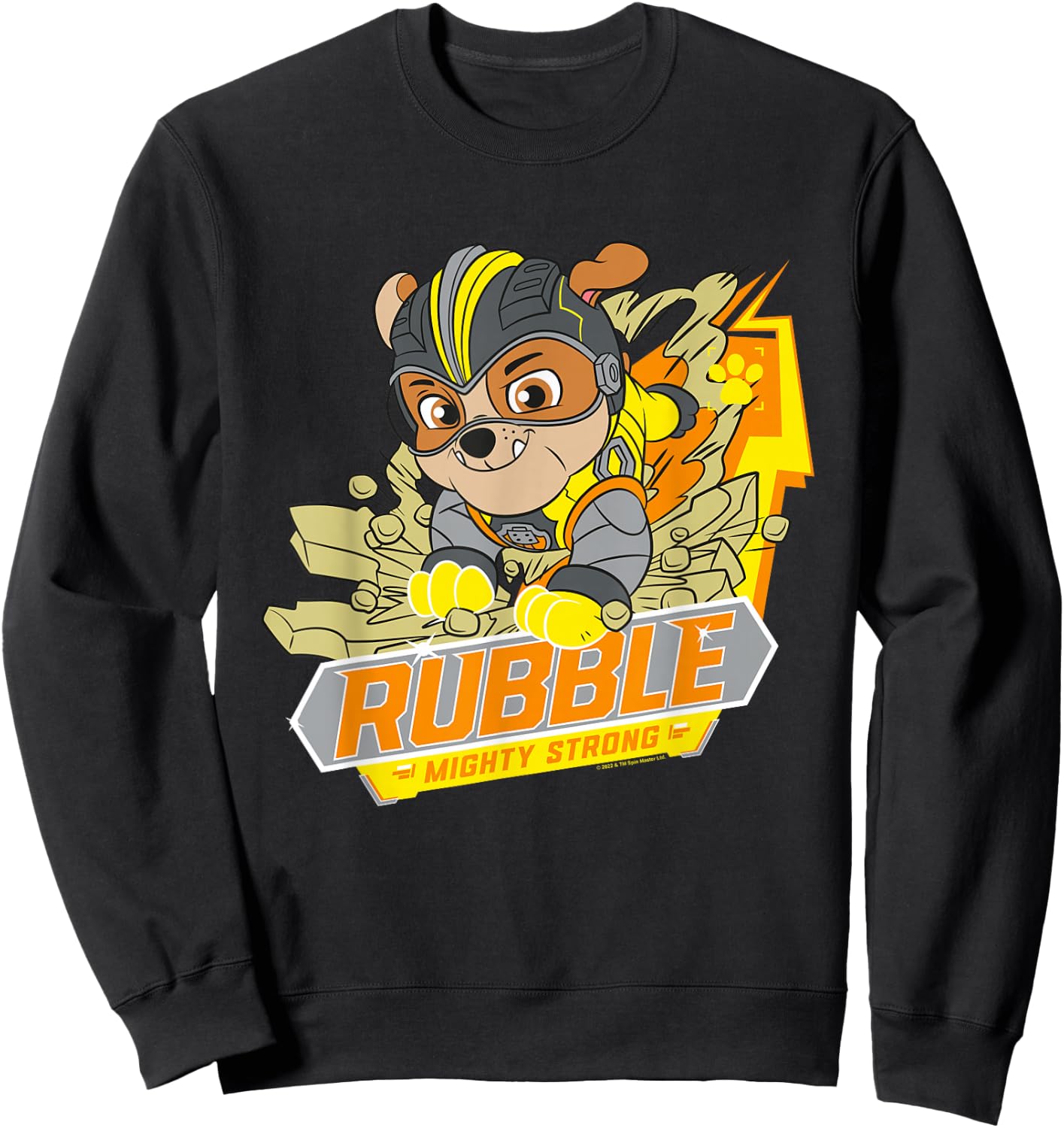 Paw Patrol Rubble Mighty Strong Sweatshirt - Sweatshirt | Black
