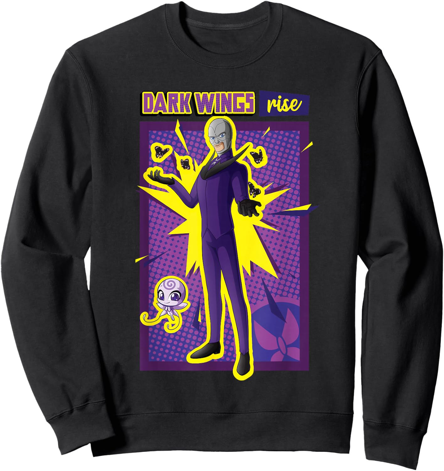 Miraculous Collection Hawk Moth Focus Sweatshirt - Sweatshirt | Black