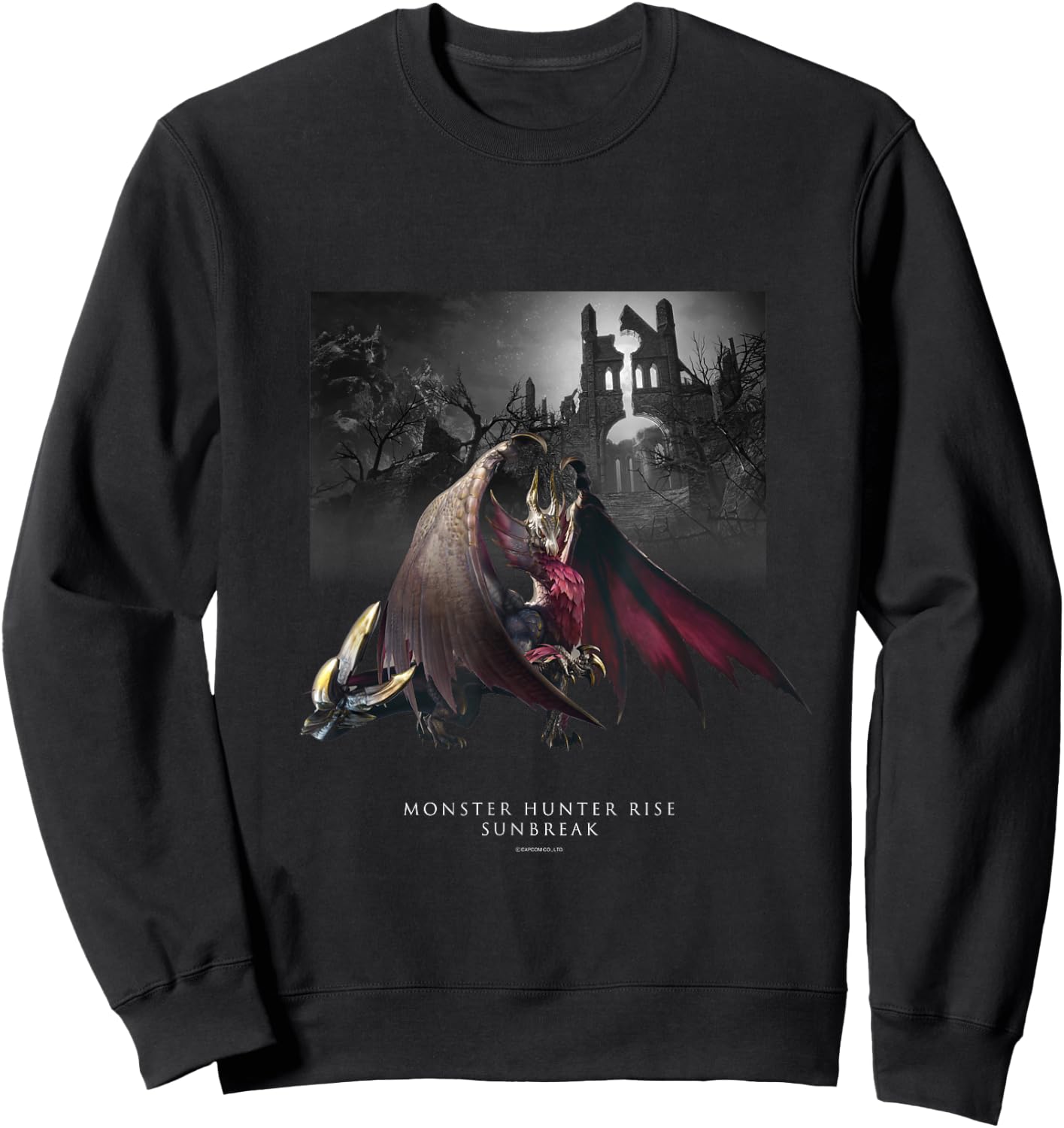 MONSTER HUNTER RISE:SUNBREAK Malzeno Sweatshirt - Sweatshirt | Black