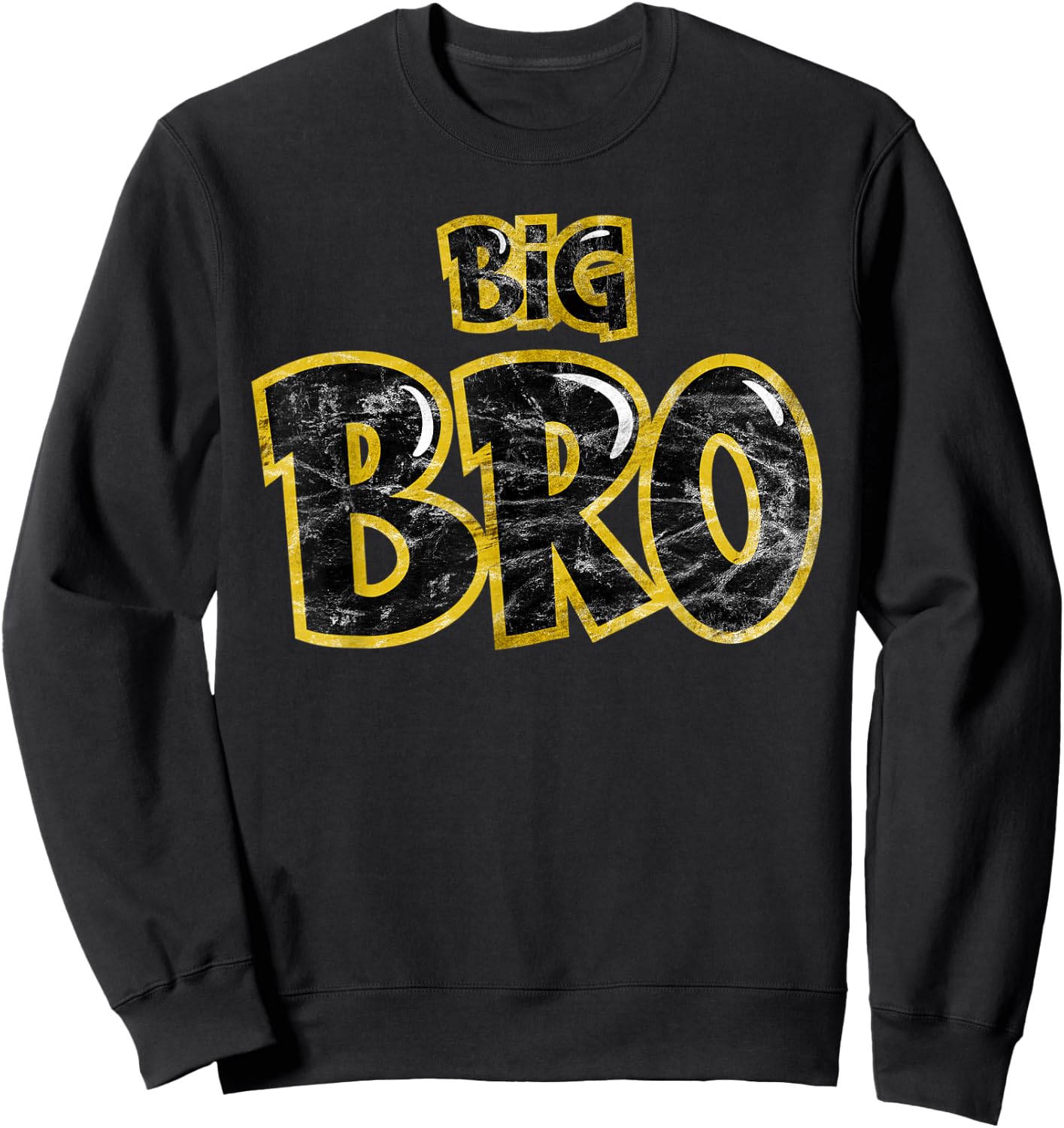 Big Bro Siblings Men Kids Adult Fraternity Frat Brother Sweatshirt - Sweatshirt | Black