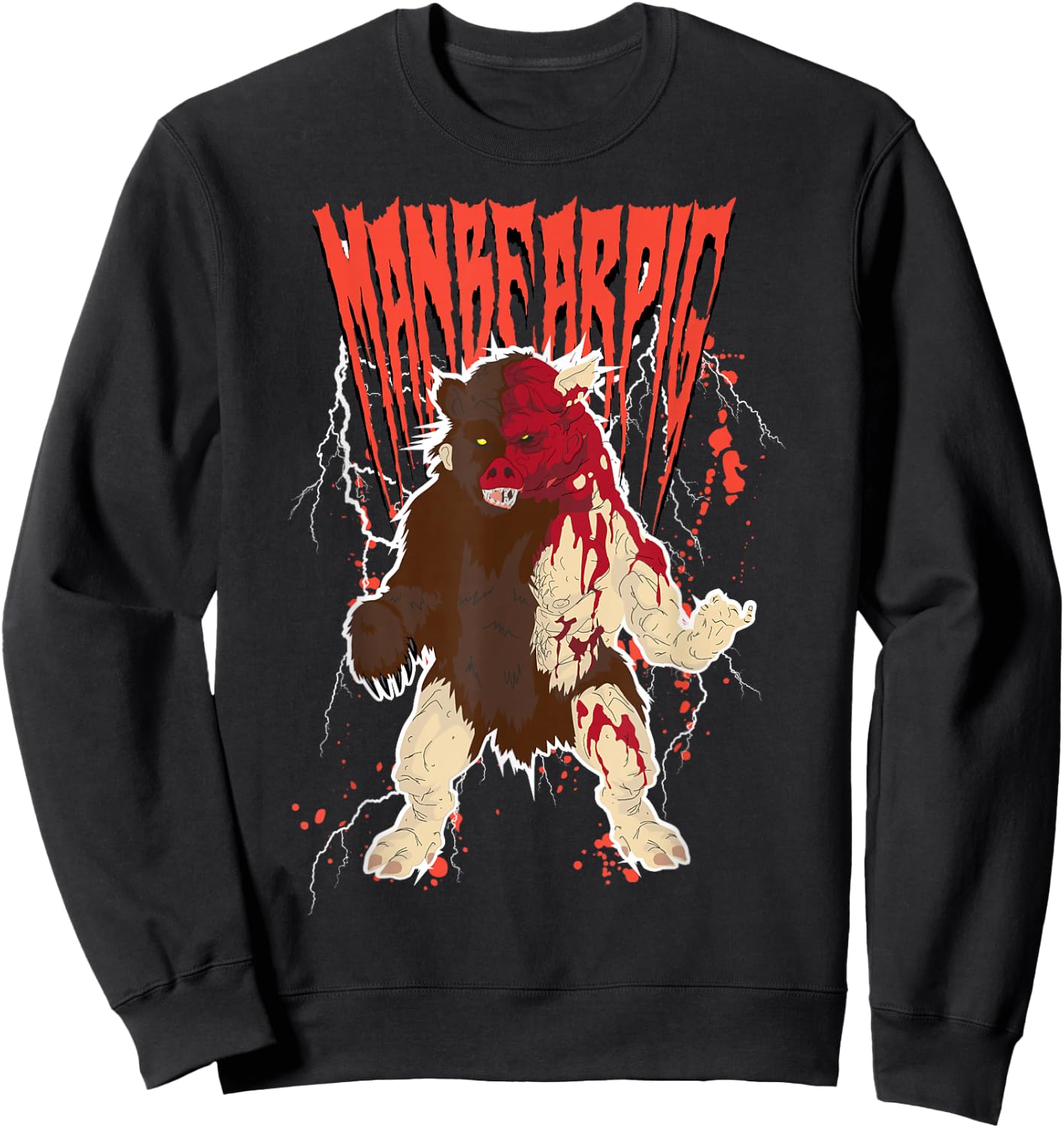 South Park Man Bear Pig Sweatshirt - Sweatshirt | Black