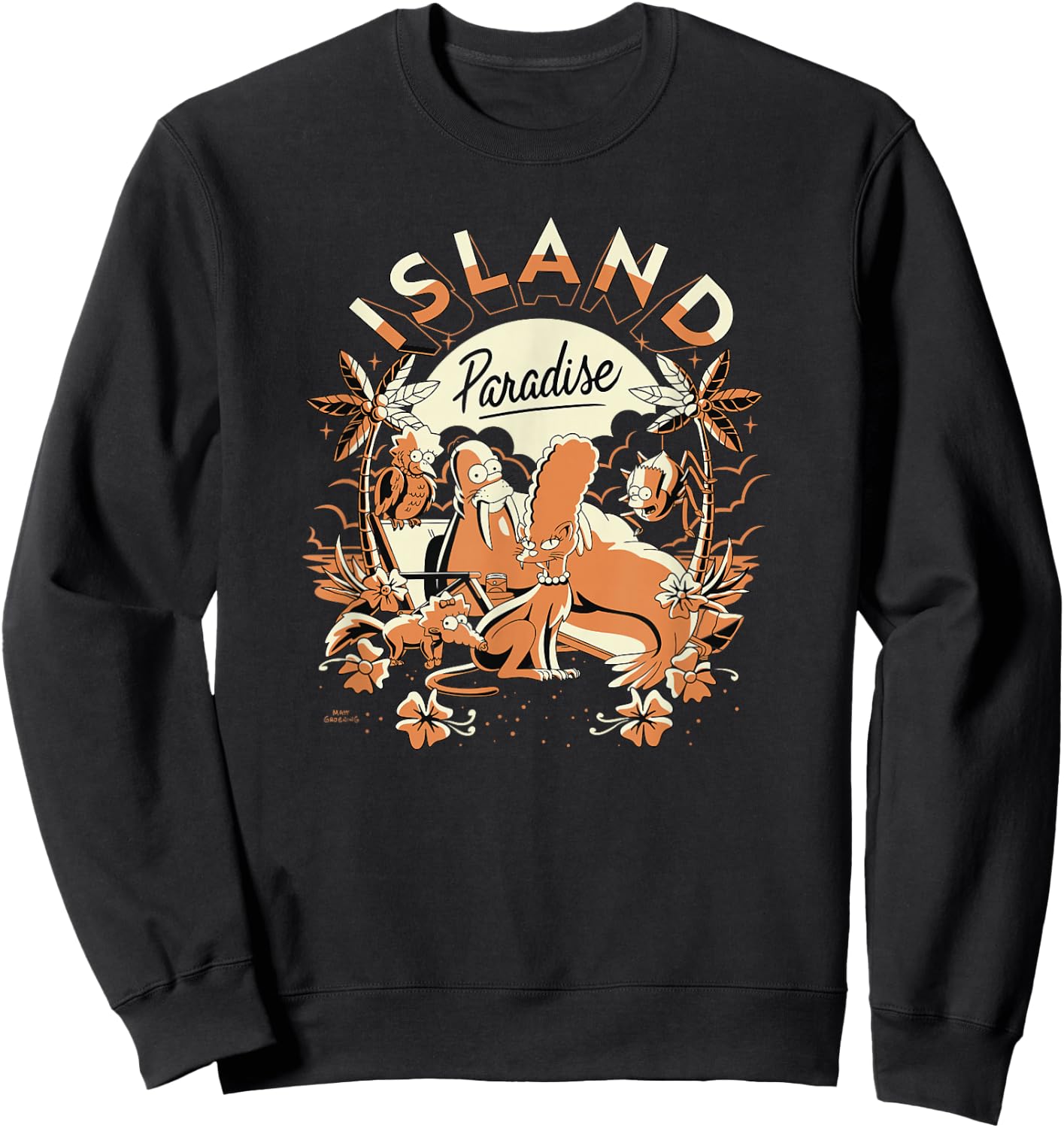 The Simpsons: Treehouse of Horror Island Paradise Group Sweatshirt - Sweatshirt | Black