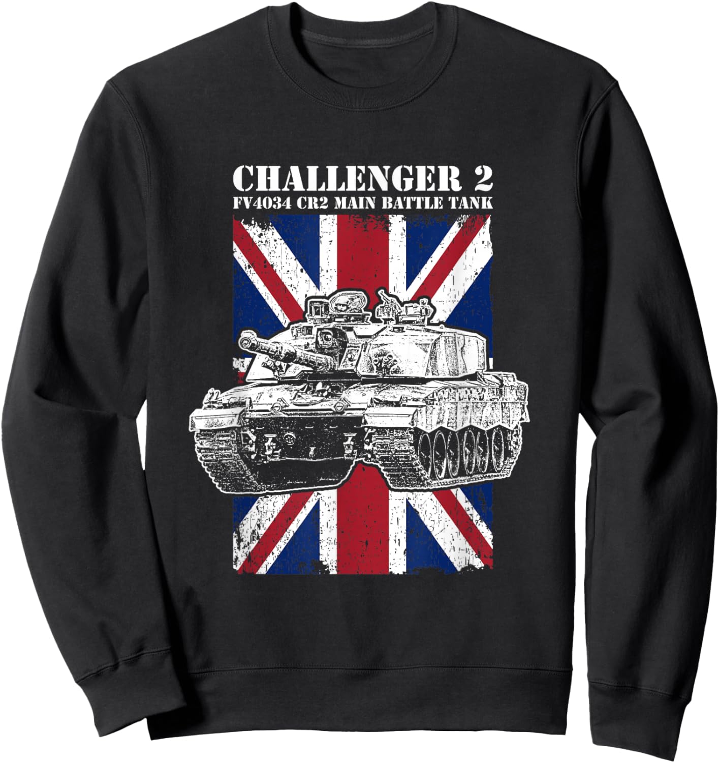 Challenger 2 Tank British MBT Sweatshirt - Sweatshirt | Black
