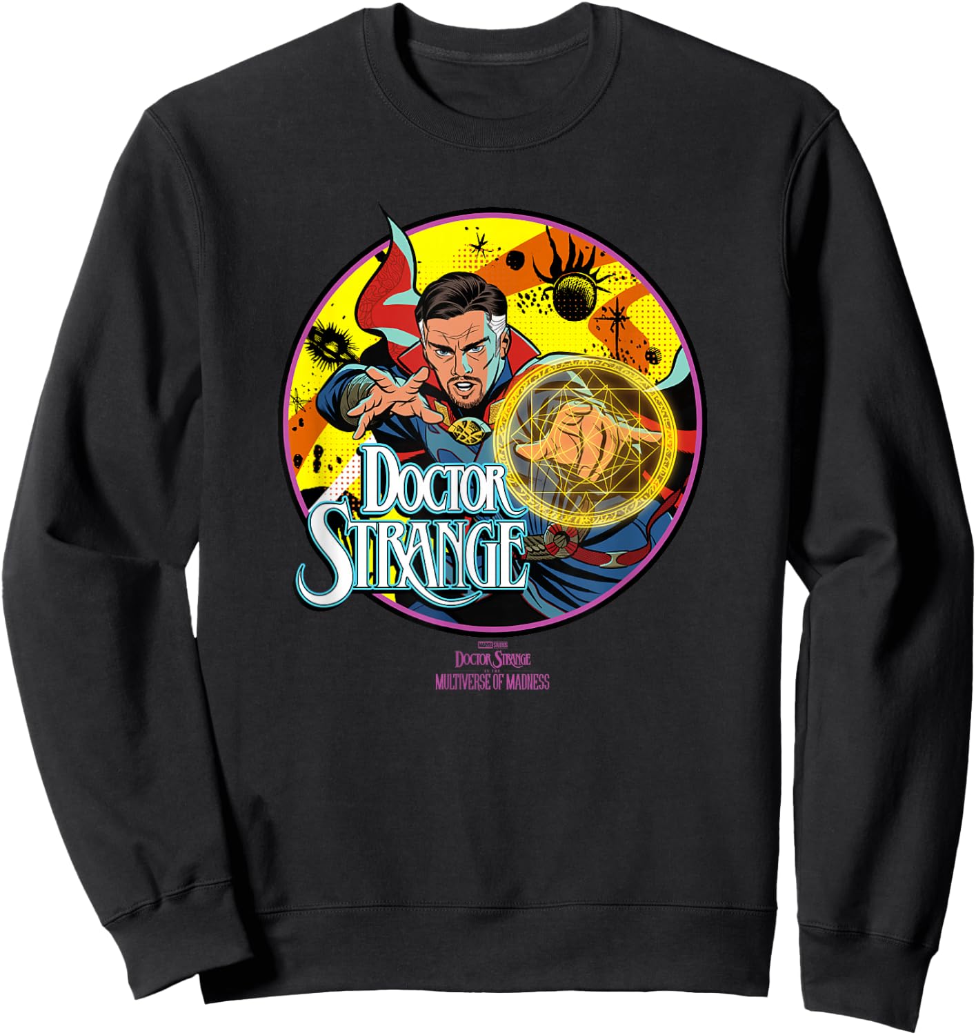 Marvel Doctor Strange in The Multiverse of Madness Comic Sweatshirt - Sweatshirt | Black