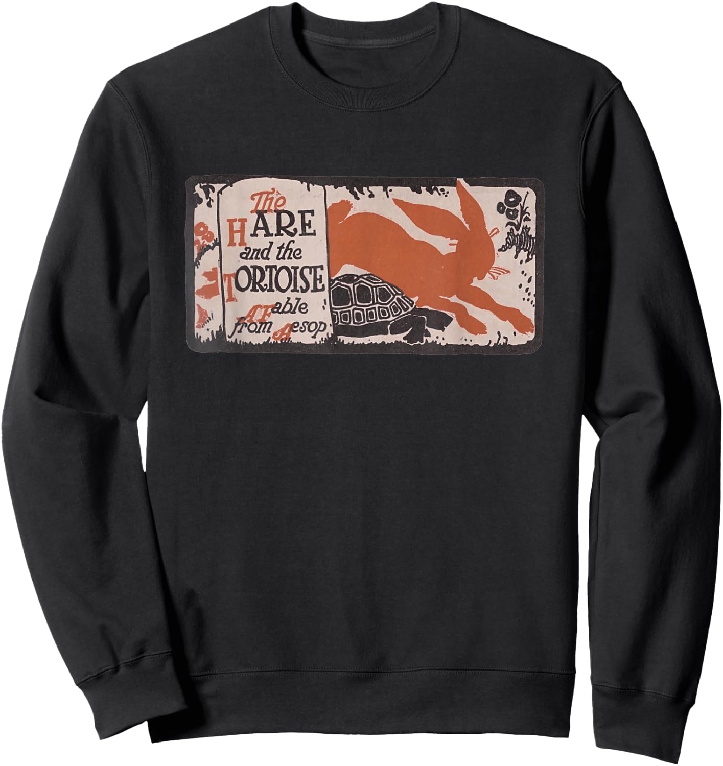 Aesop's Fables Tortoise and The Hare Sweatshirt - Sweatshirt | Black