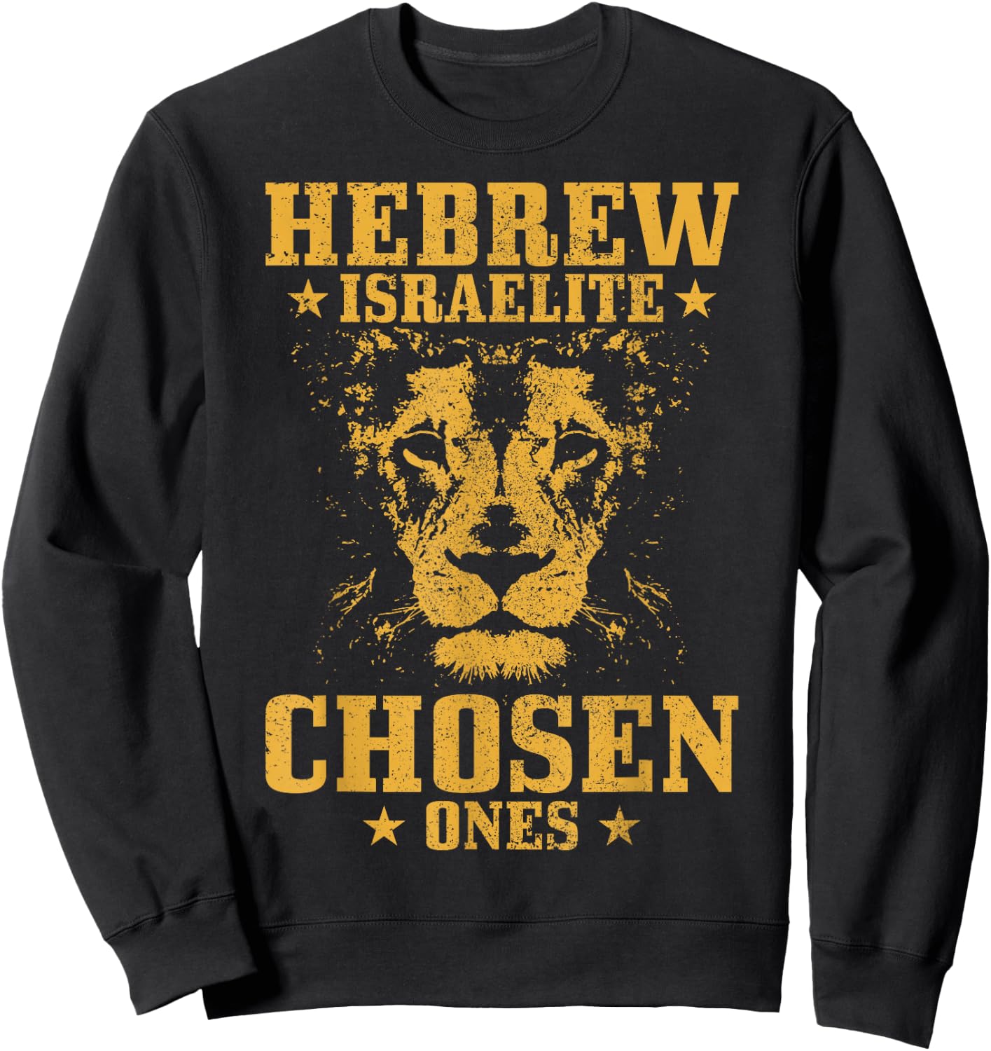 Israelite Hebrew Lion of Judah Sweatshirt - Sweatshirt | Black