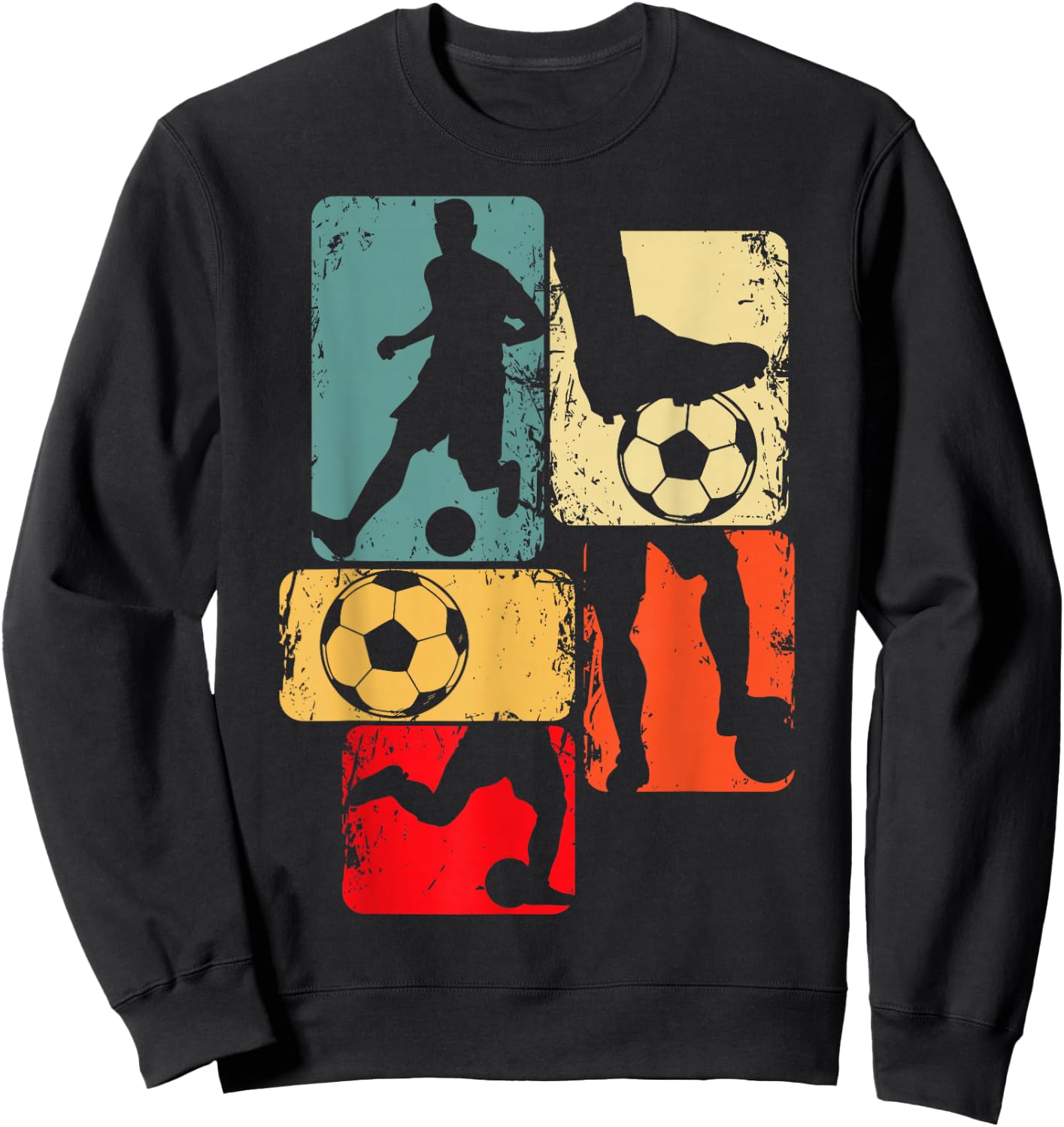 Soccer Player Boys Kids Youth Men Sweatshirt - Sweatshirt | Black