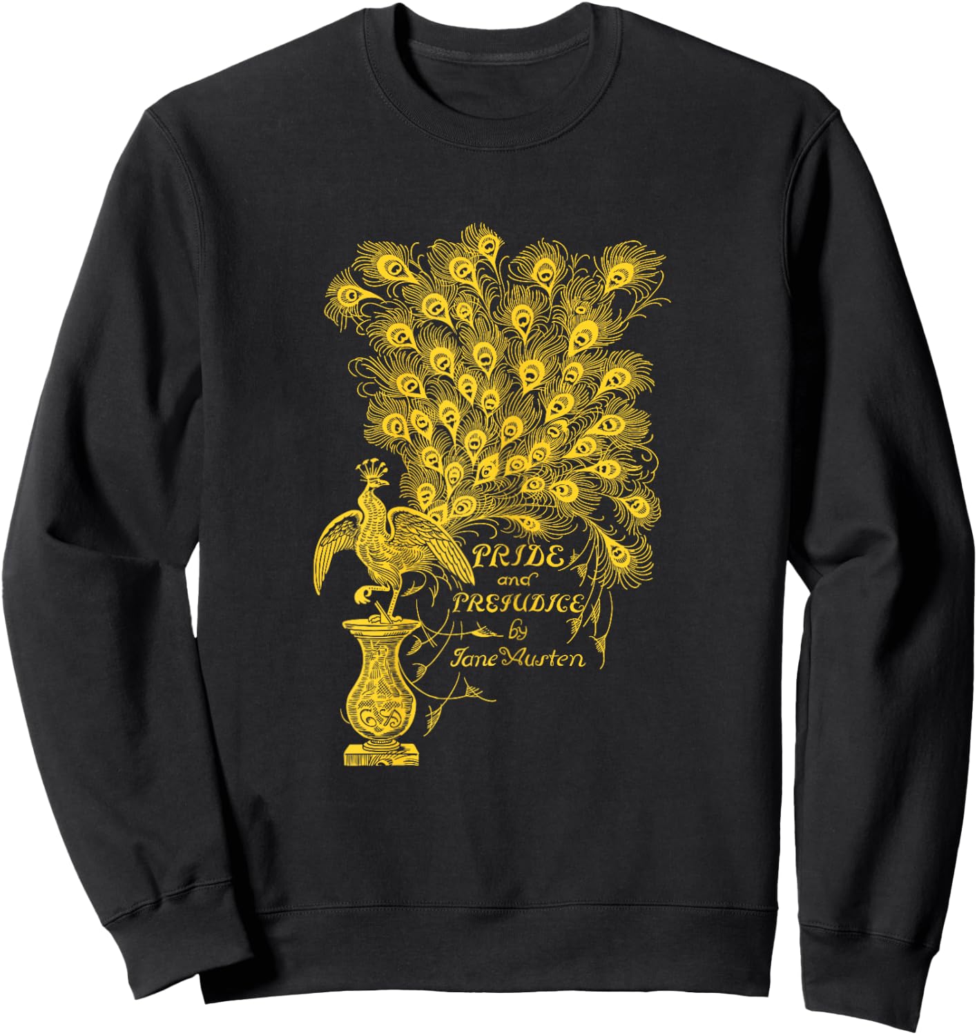 Pride & Prejudice Jane Austen Romance Book Club Reading Sweatshirt - Sweatshirt | Black