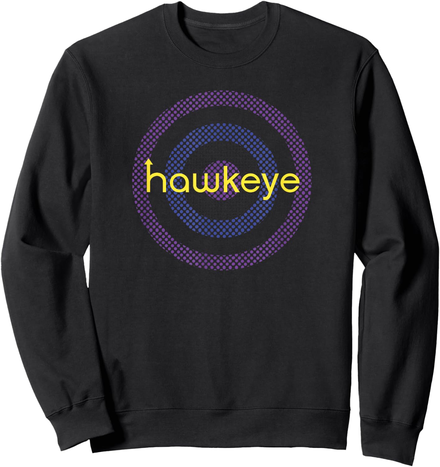 Marvel Hawkeye Purple Target Sweatshirt - Sweatshirt | Black