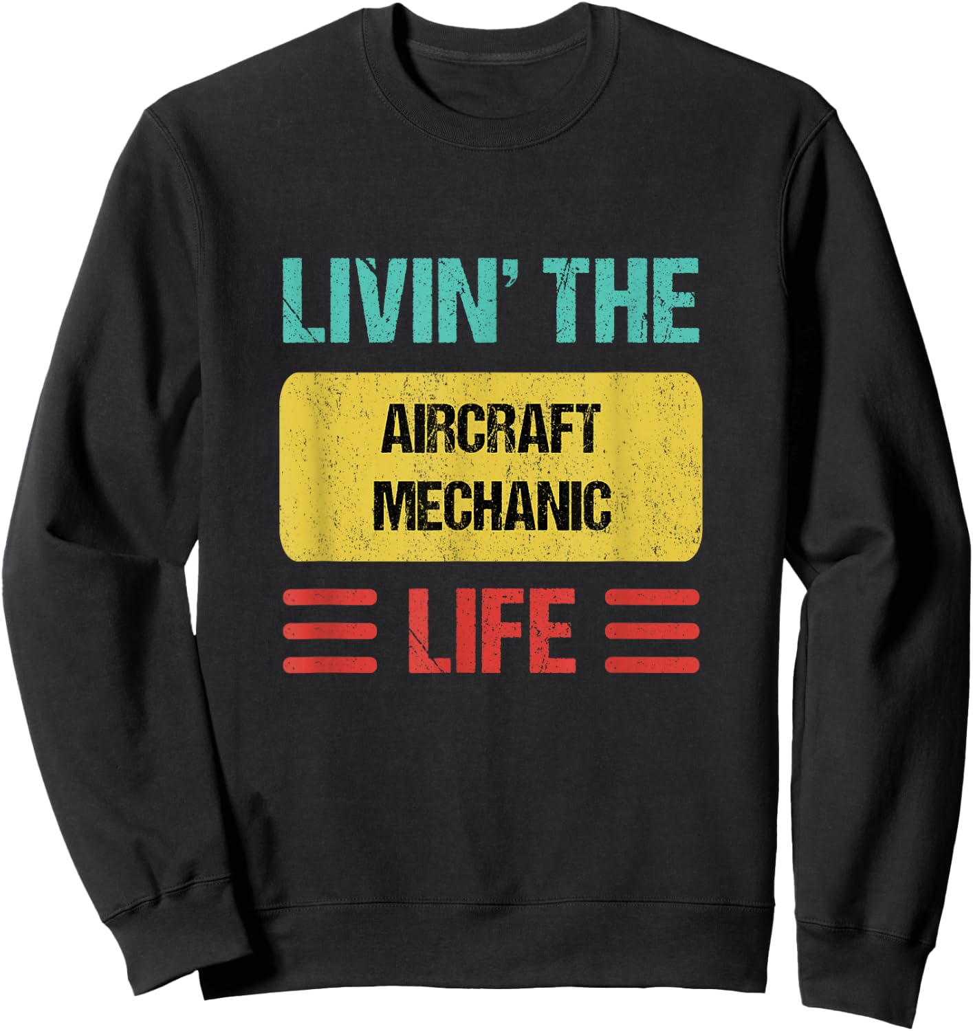 Aircraft Mechanic Sweatshirt - Sweatshirt | Black