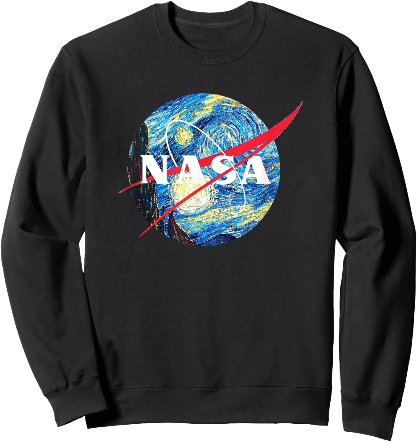 Funny Nerdy NASA Meatball Starry Night Space Science Teacher Women Girls Kids Sweatshirt - Sweatshirt | Black
