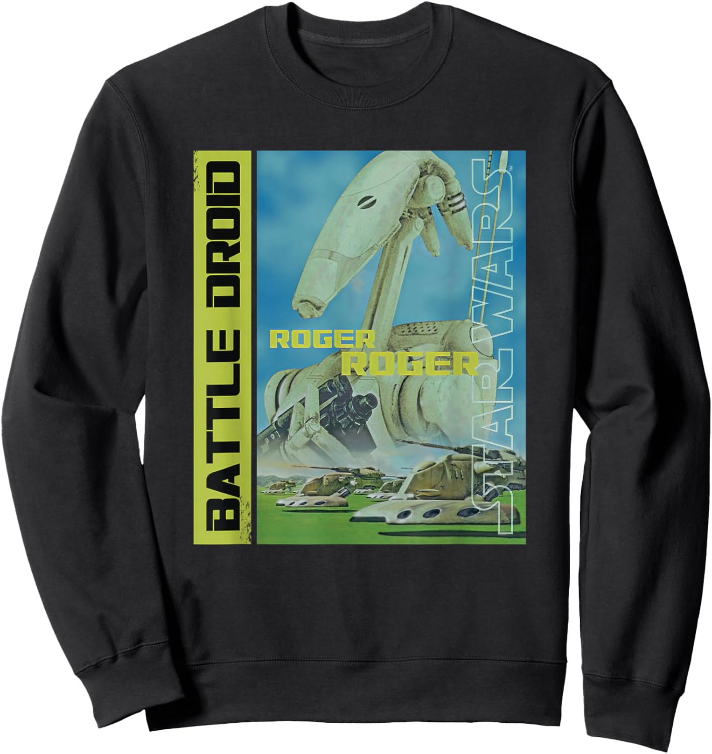 Star Wars Battle Droid Roger Roger Sweatshirt - Sweatshirt | Black
