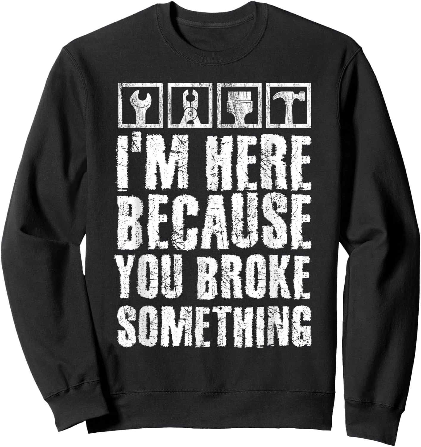 Construction Crew Funny Contractor Gift Sweatshirt - Sweatshirt | Black