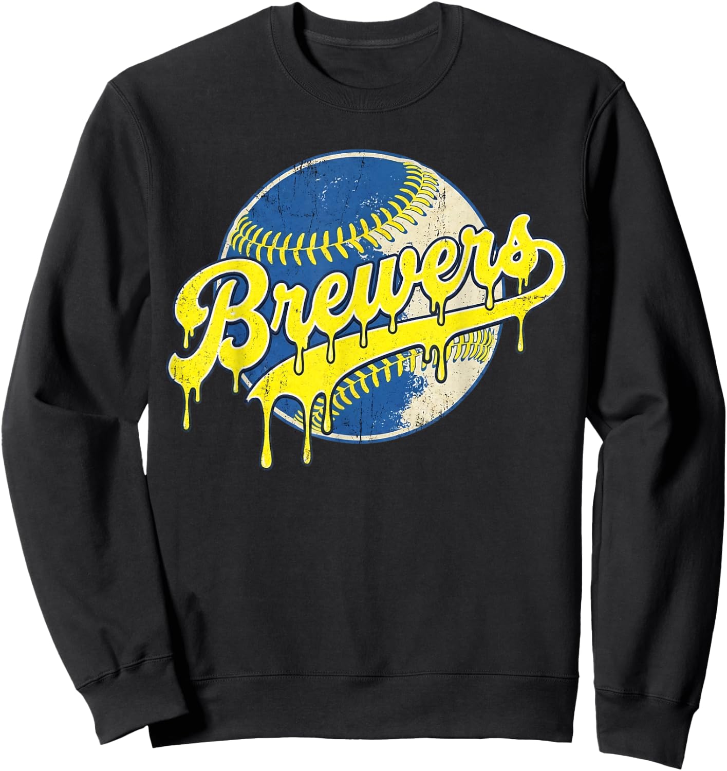 Retro Brewers Drip Vintage Gift Women Boys Girls Sweatshirt - Sweatshirt | Black