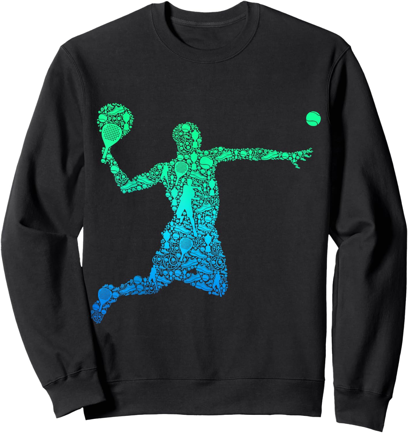 Padel Player Paddleball Men Kids Boys Sweatshirt - Sweatshirt | Black