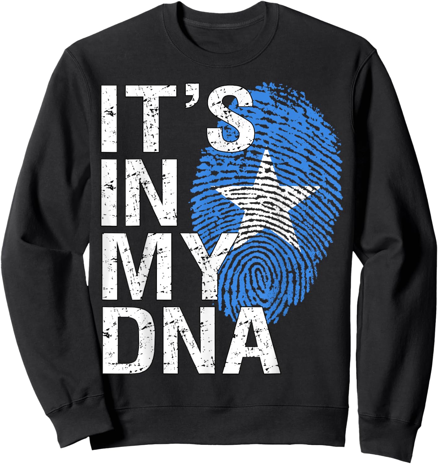 It's In My DNA Somalian Patriot Proud African Somalia Flag Sweatshirt - Sweatshirt | Black