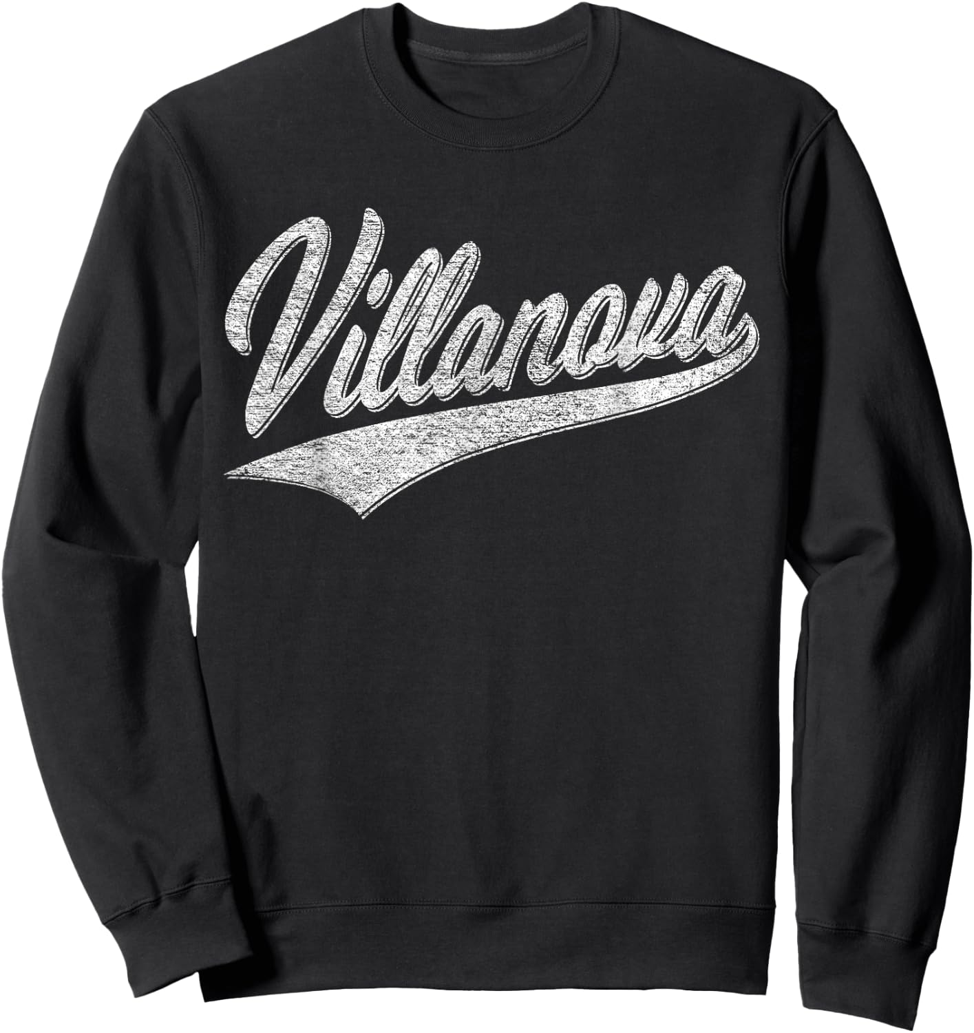 Villanova Pennsylvania Varsity Script Jersey Style Sweatshirt - Sweatshirt | Black