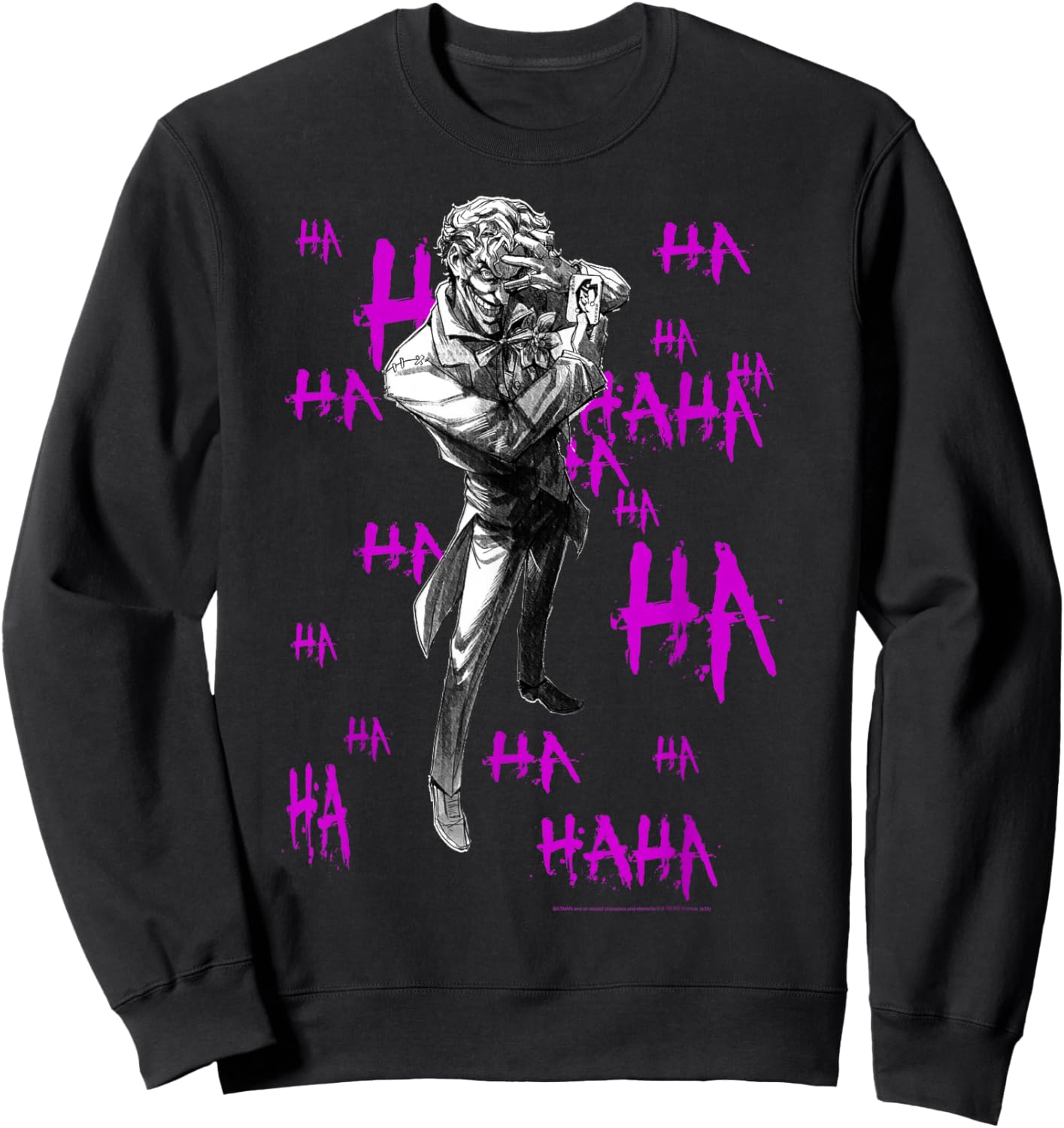 DC Comics Joker Hahaha Portrait Sweatshirt - Sweatshirt | Black