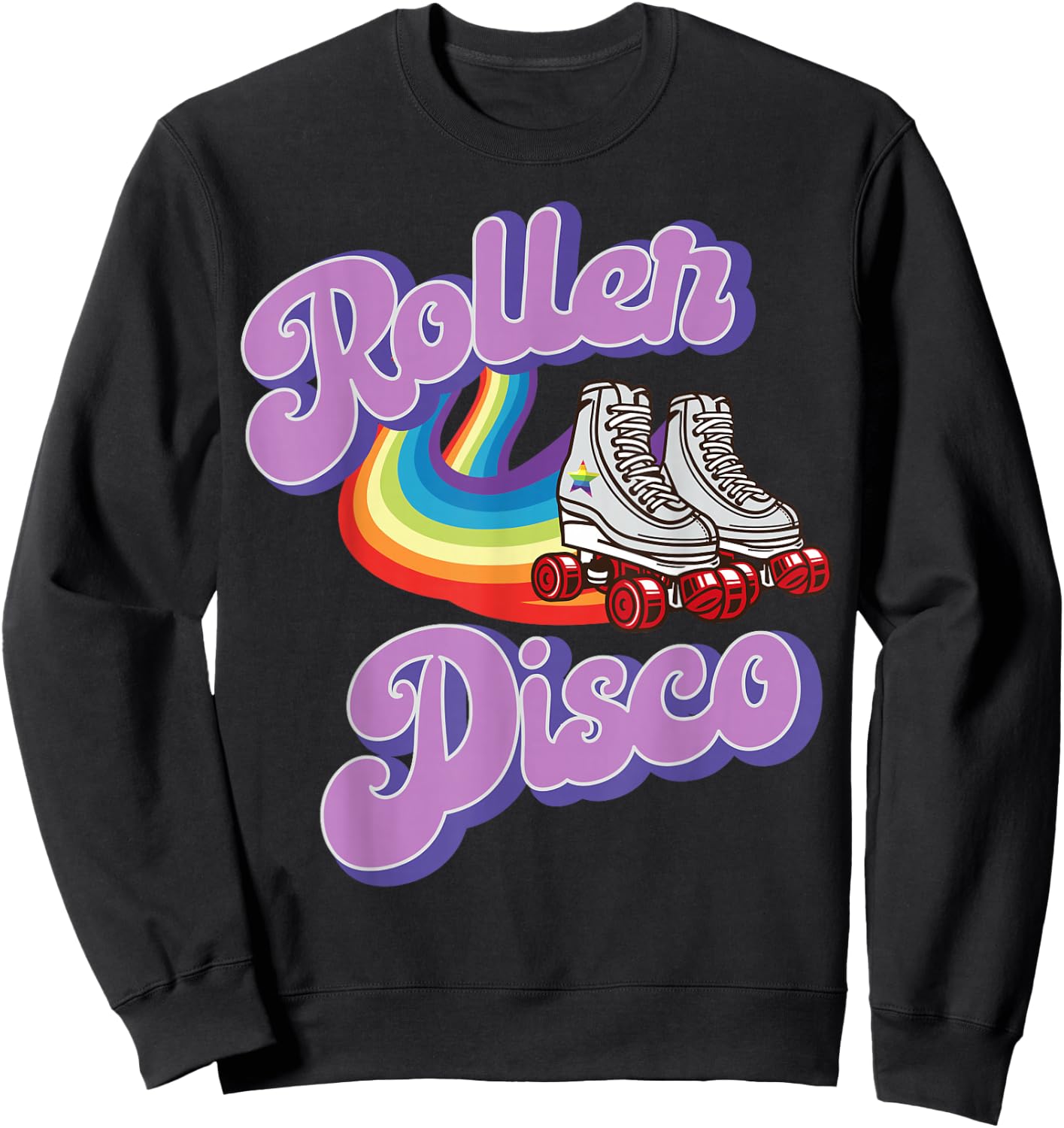 Cool Roller Disco Retro party 70s and 80s Sweatshirt - Sweatshirt | Black