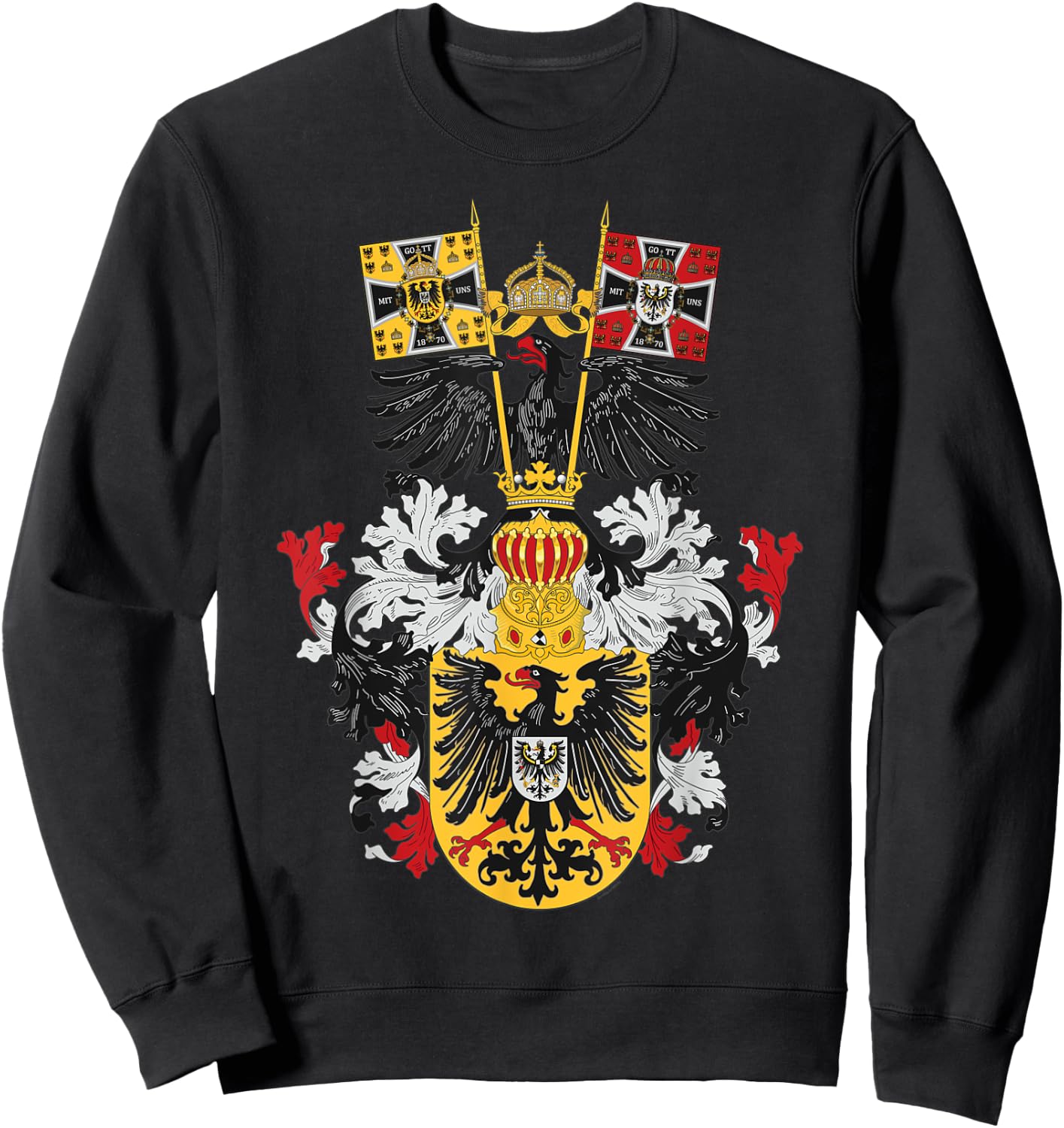 Holy Roman Empire Flag German Eagle Shirt Men Women Sweatshirt - Sweatshirt | Black