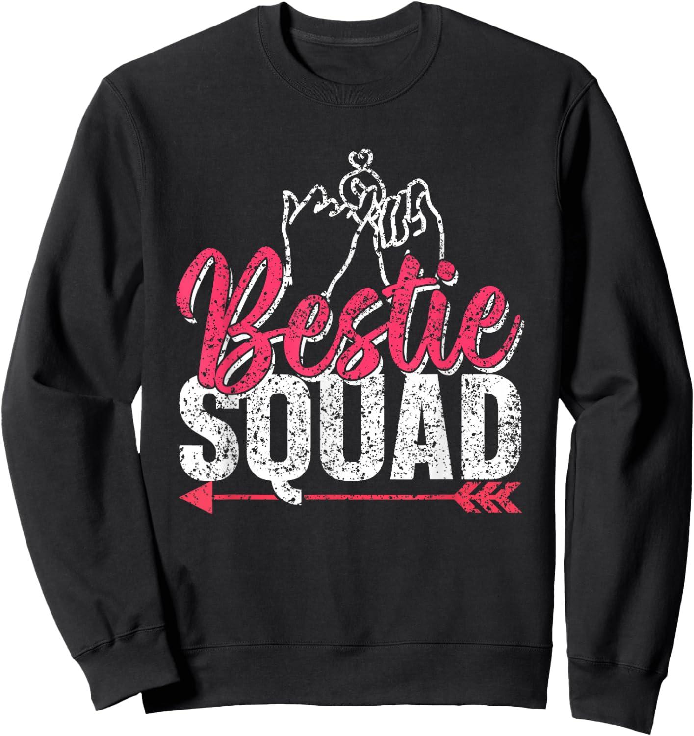 Bestie Squad Cute Best Friend Friendship Besties Sweatshirt - Sweatshirt | Black