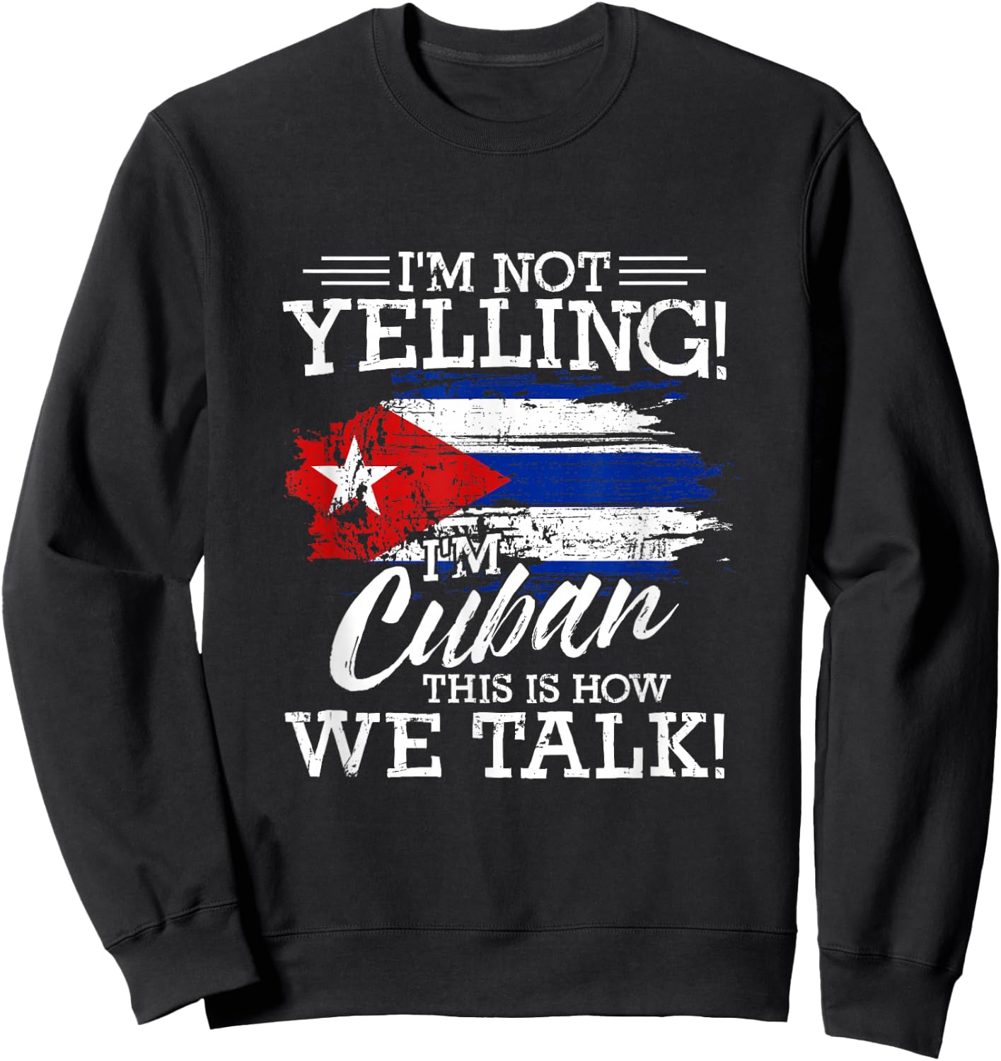Funny Cuba Lover Graphic Men Kids Cuban Sweatshirt - Sweatshirt | Black
