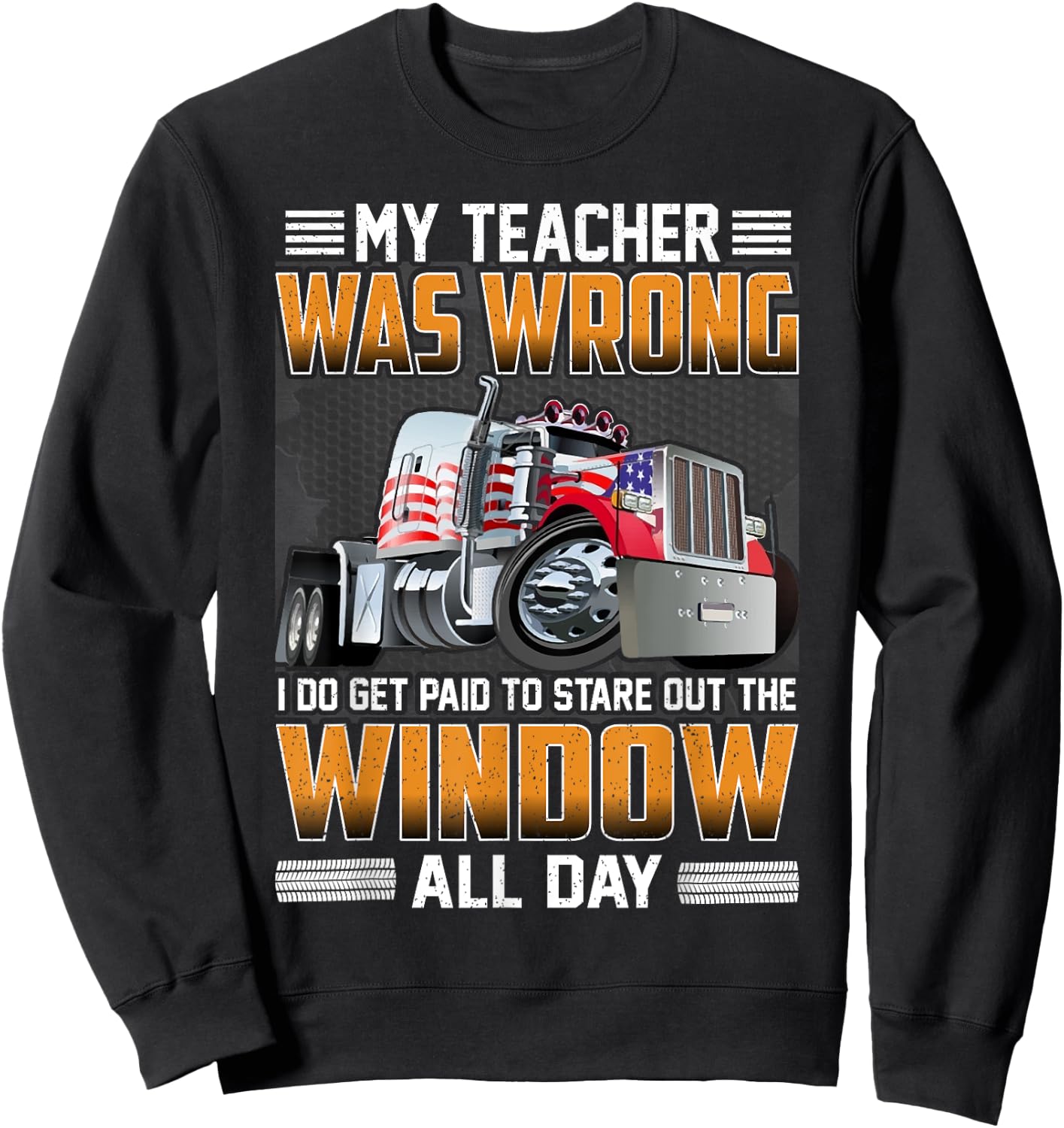 My Teacher Was Wrong I Do Get Paid To Stare Out The Window Women Kids Sweatshirt - Sweatshirt | Black